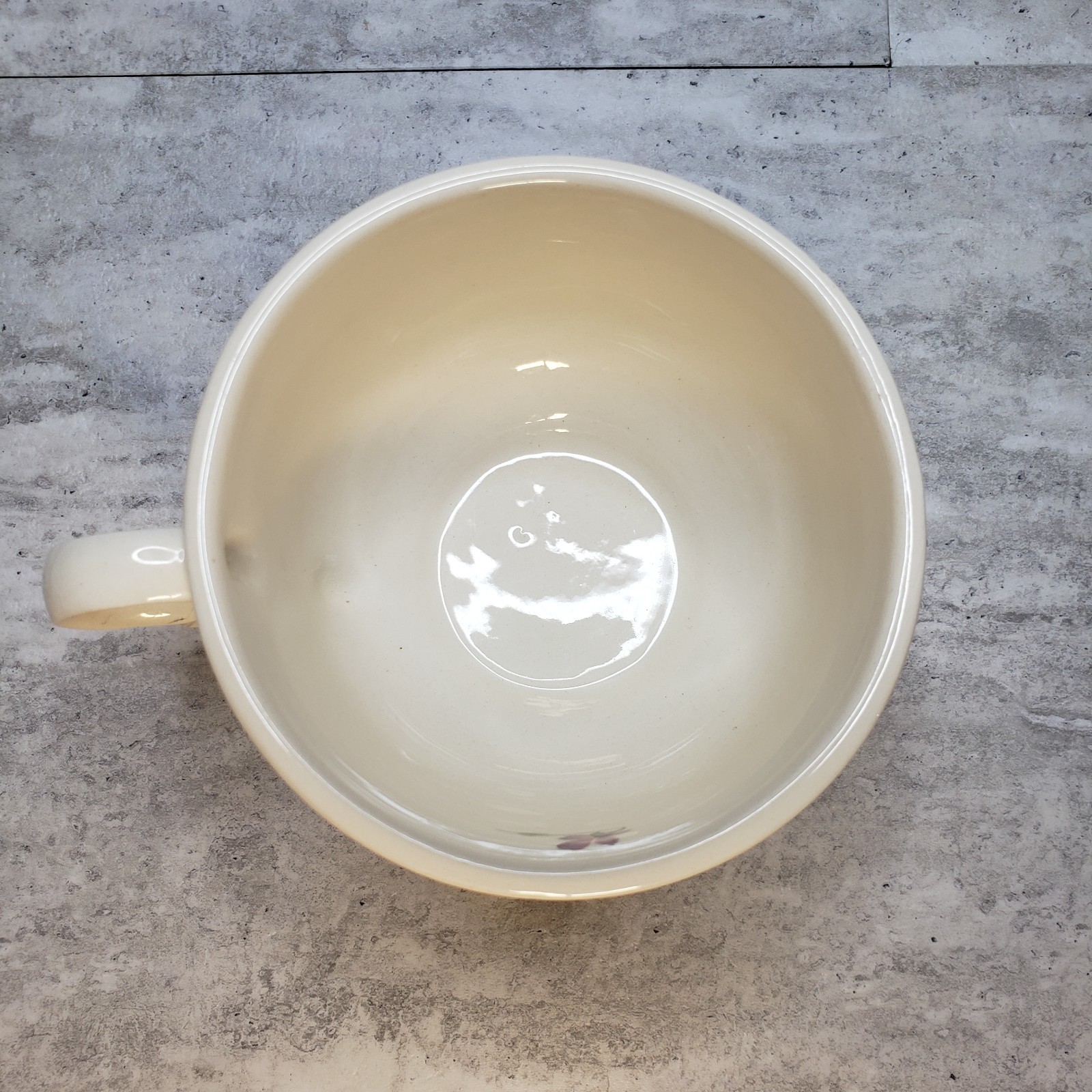 Floral Teacup and Teapot Set with Unique Handle