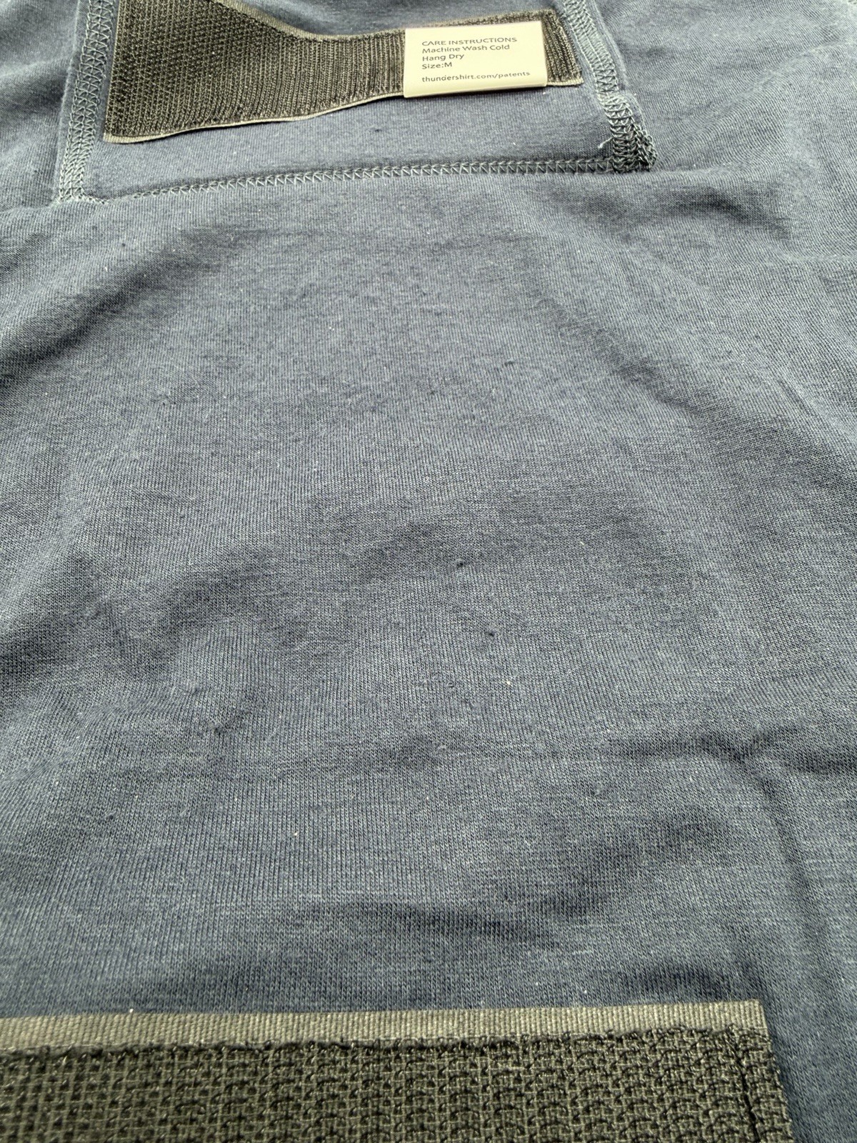 Thundershirt Dog Anxiety Jacket Size Medium Solid Blue 26-40 Lbs **FLAW**