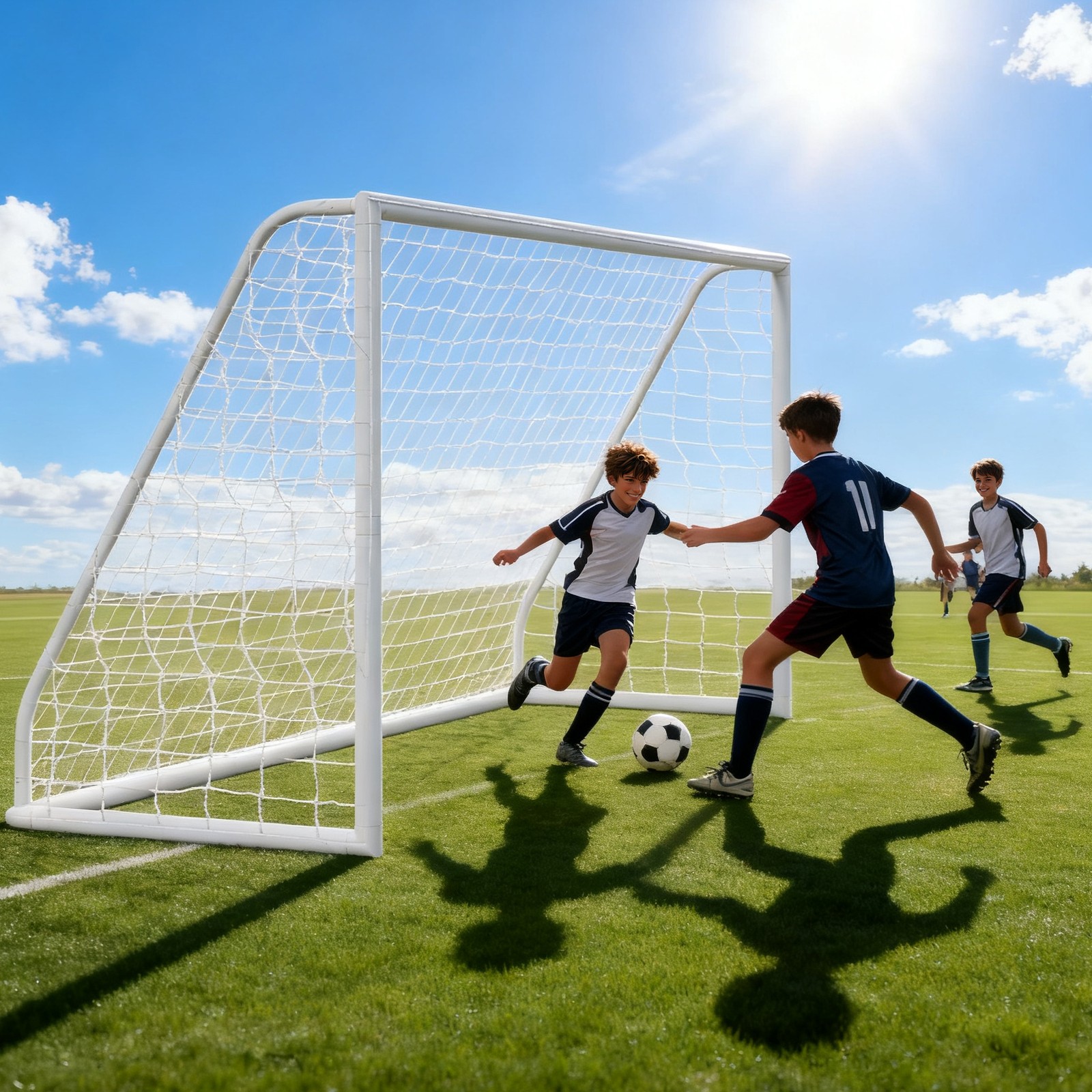 Portable Soccer Goal for Backyard 12x6FT Adults Soccer Net PVC Frame w/Carry Bag