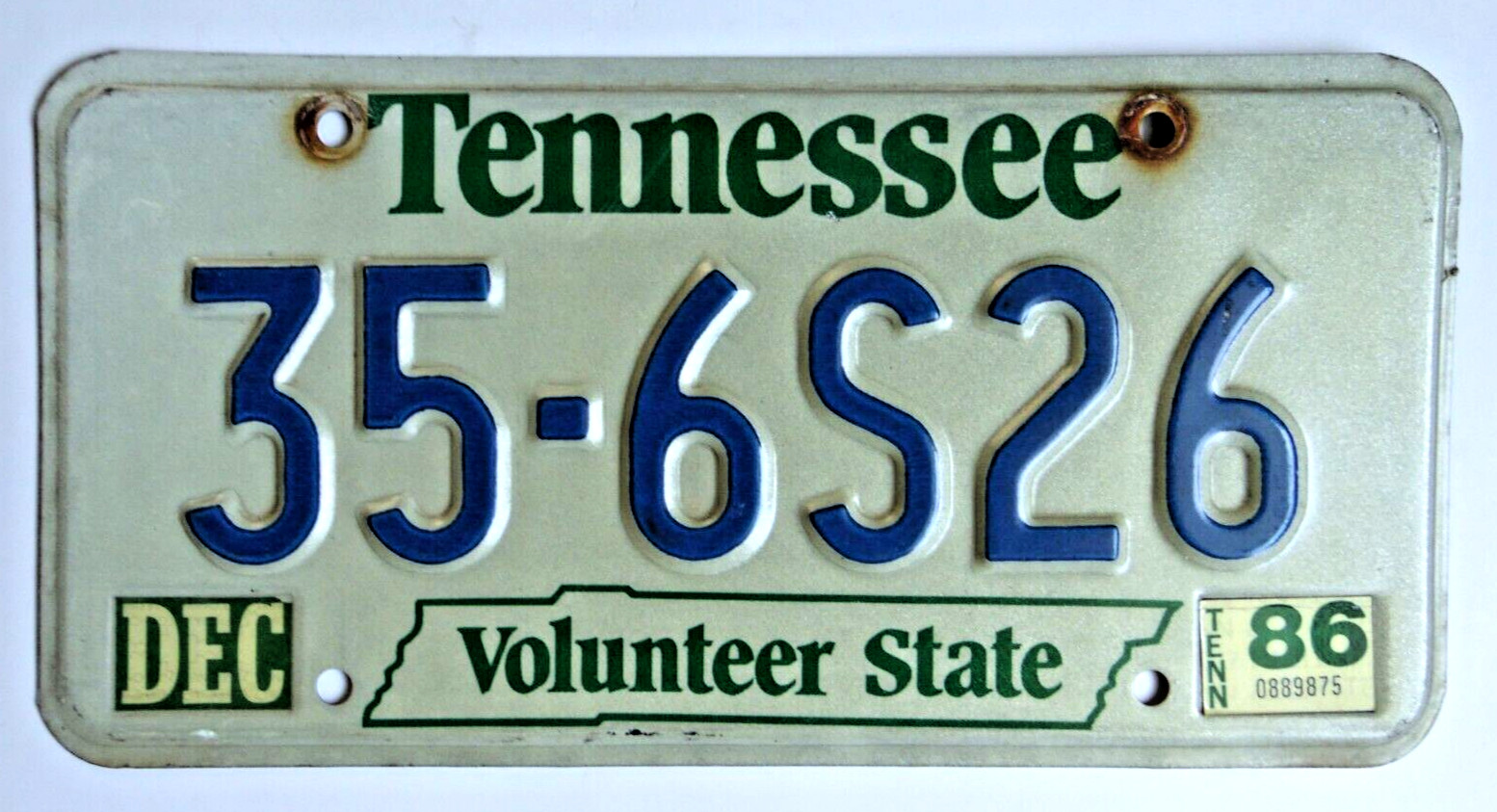 Vintage 1980's 1990's Tennessee Volunteer State License Plate *Pick One*