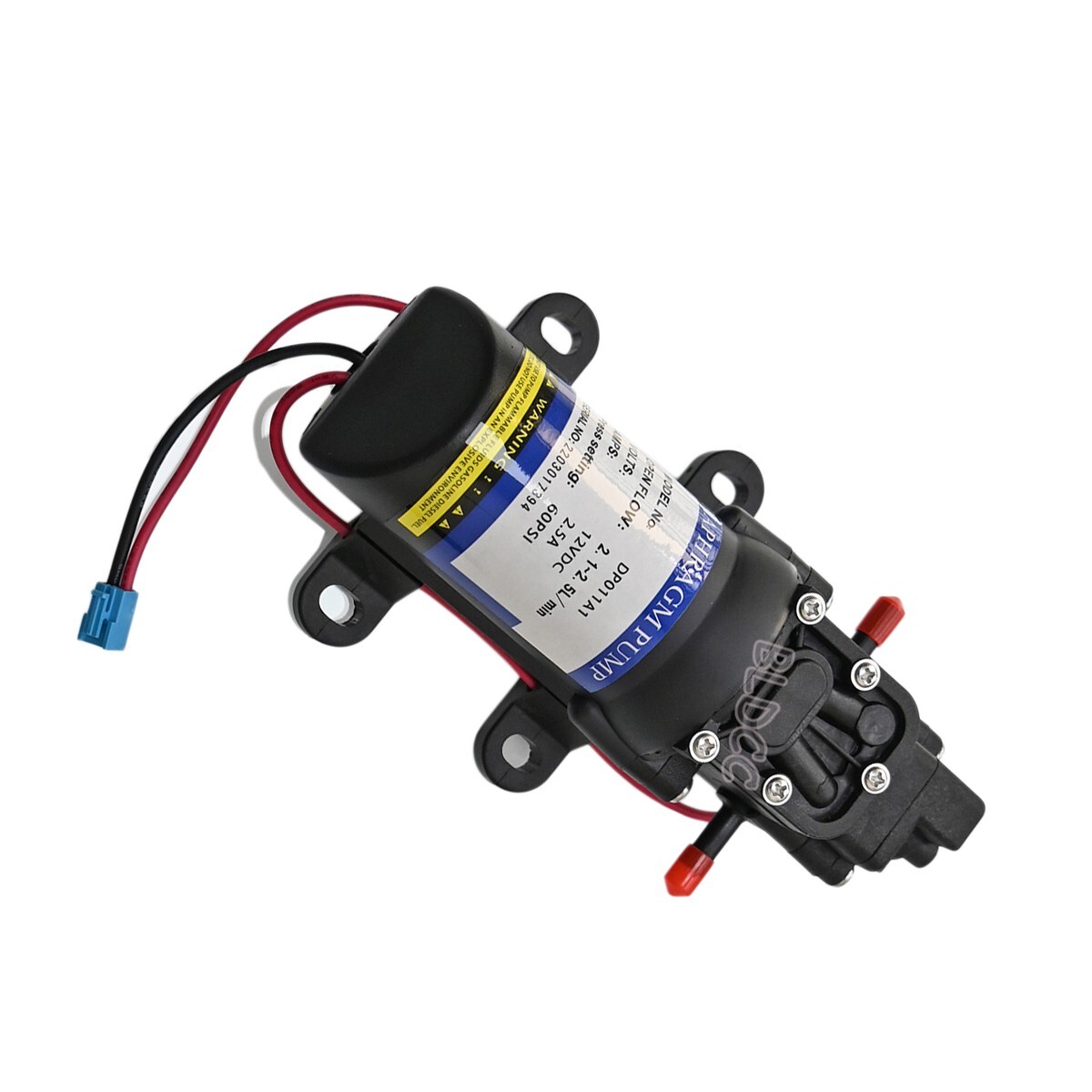 2Pack 60PSI Self-Priming Water Pump Pressure Diaphragm for RV Boat