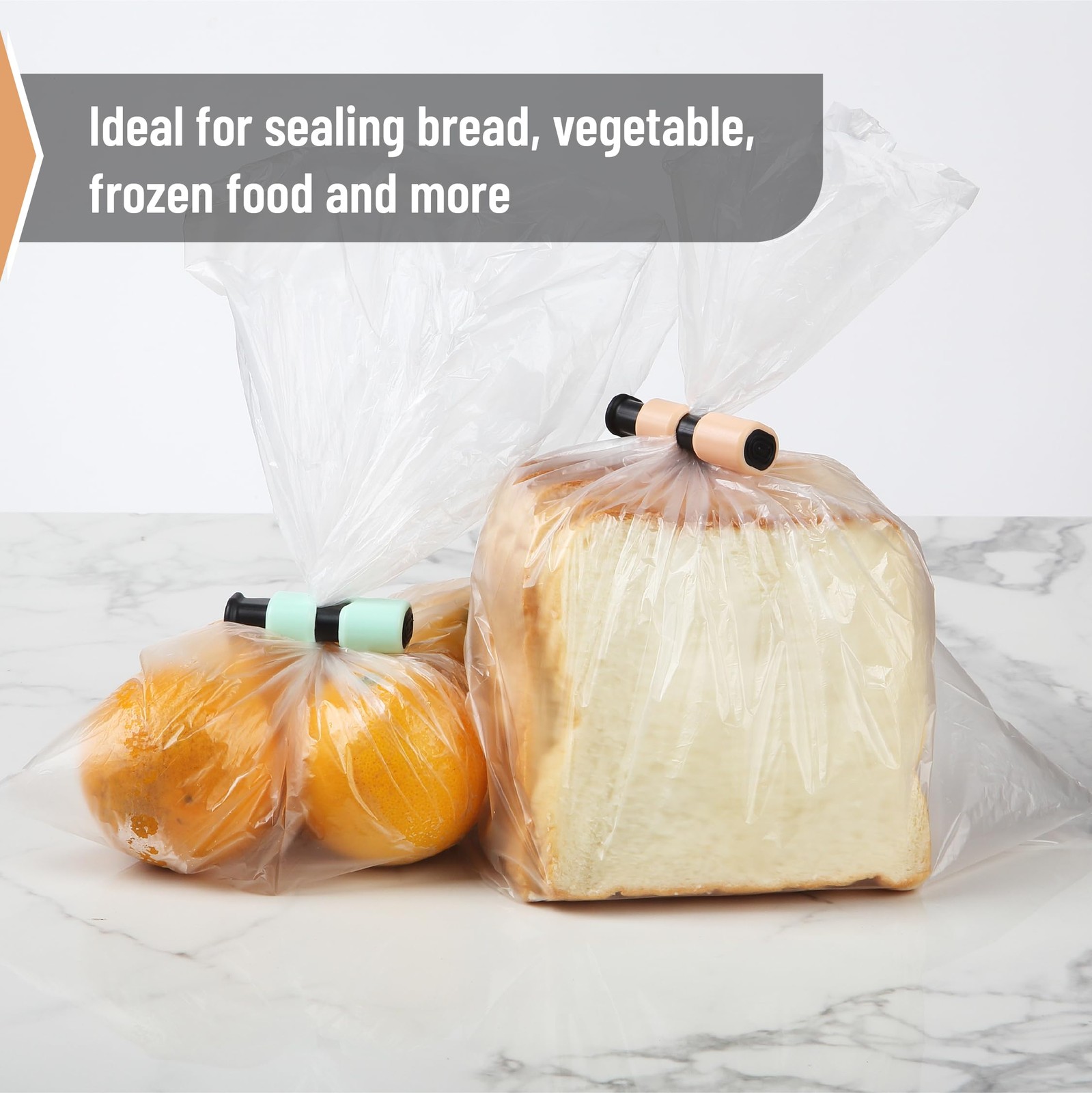 Mr. Pen- Squeeze and Lock Bread Bag Clips, 8 Pack, Soft 8 Pastel