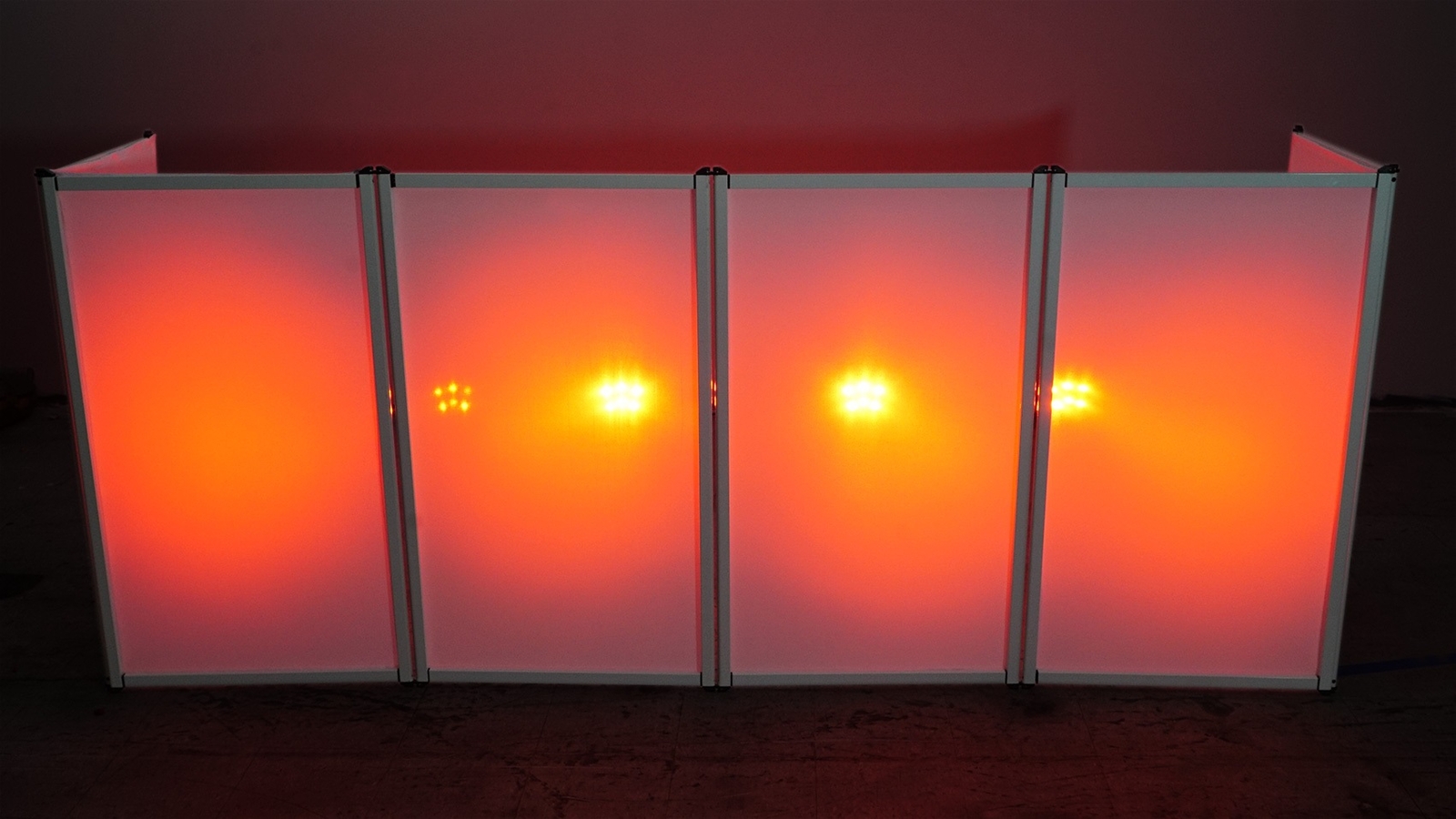 Rockville RFAAW DJ Event Facade 6-Panel Light Metal Frame Booth+Travel Bag+Scrim