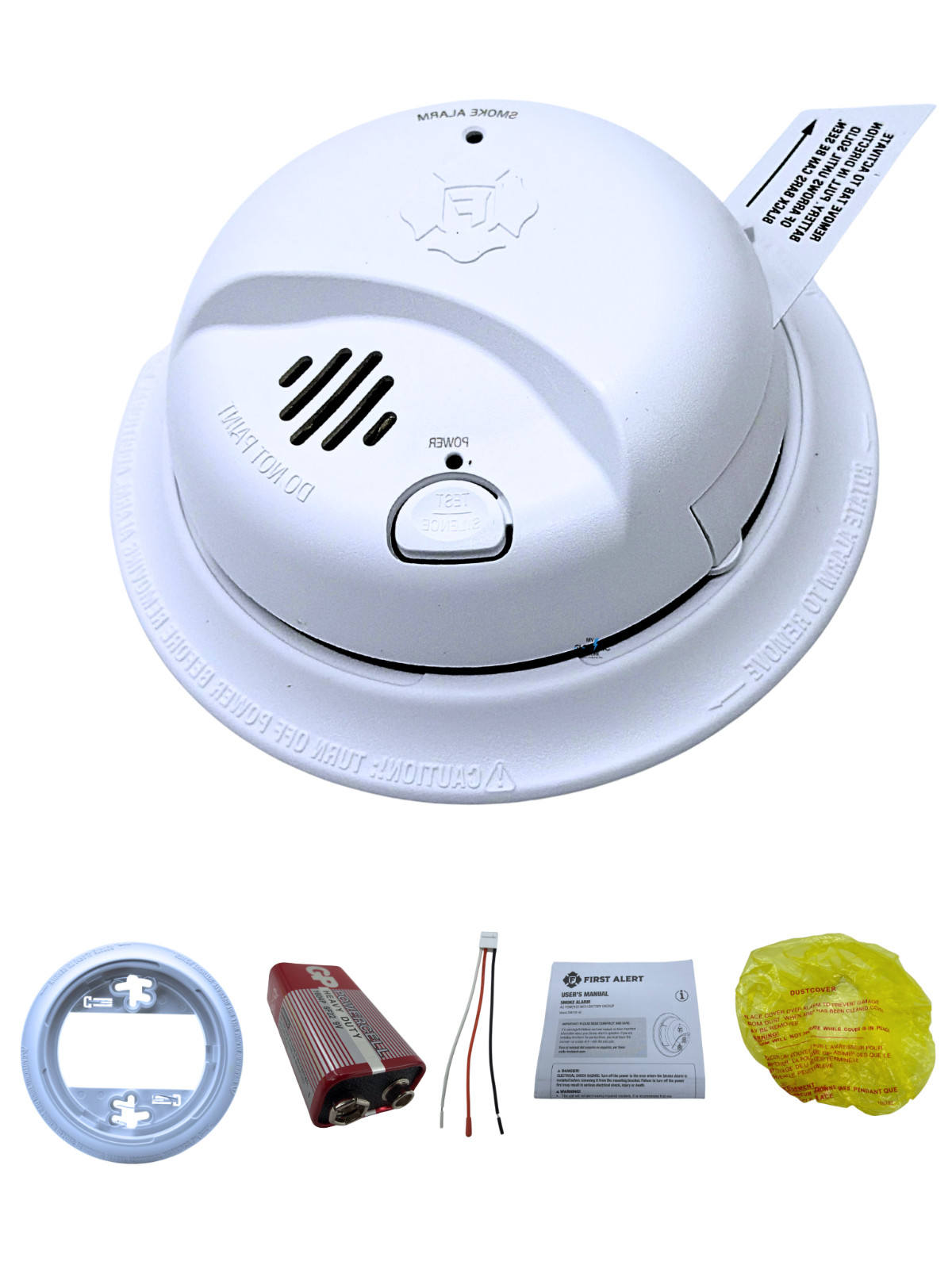 First Alert SMI100-AC Smoke Detector & Alarm, AC Powered Battery Backup-BRK