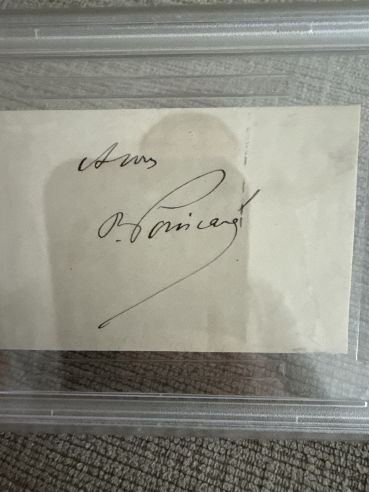RARE Raymond Poincaré- Autograph President of France PSA DNA