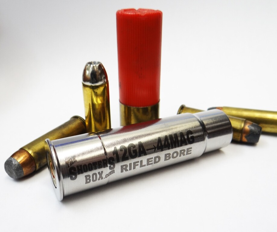 12GA to 44 MAGNUM RIFLED Shotgun Adapter - Chamber Reducer - Stainless