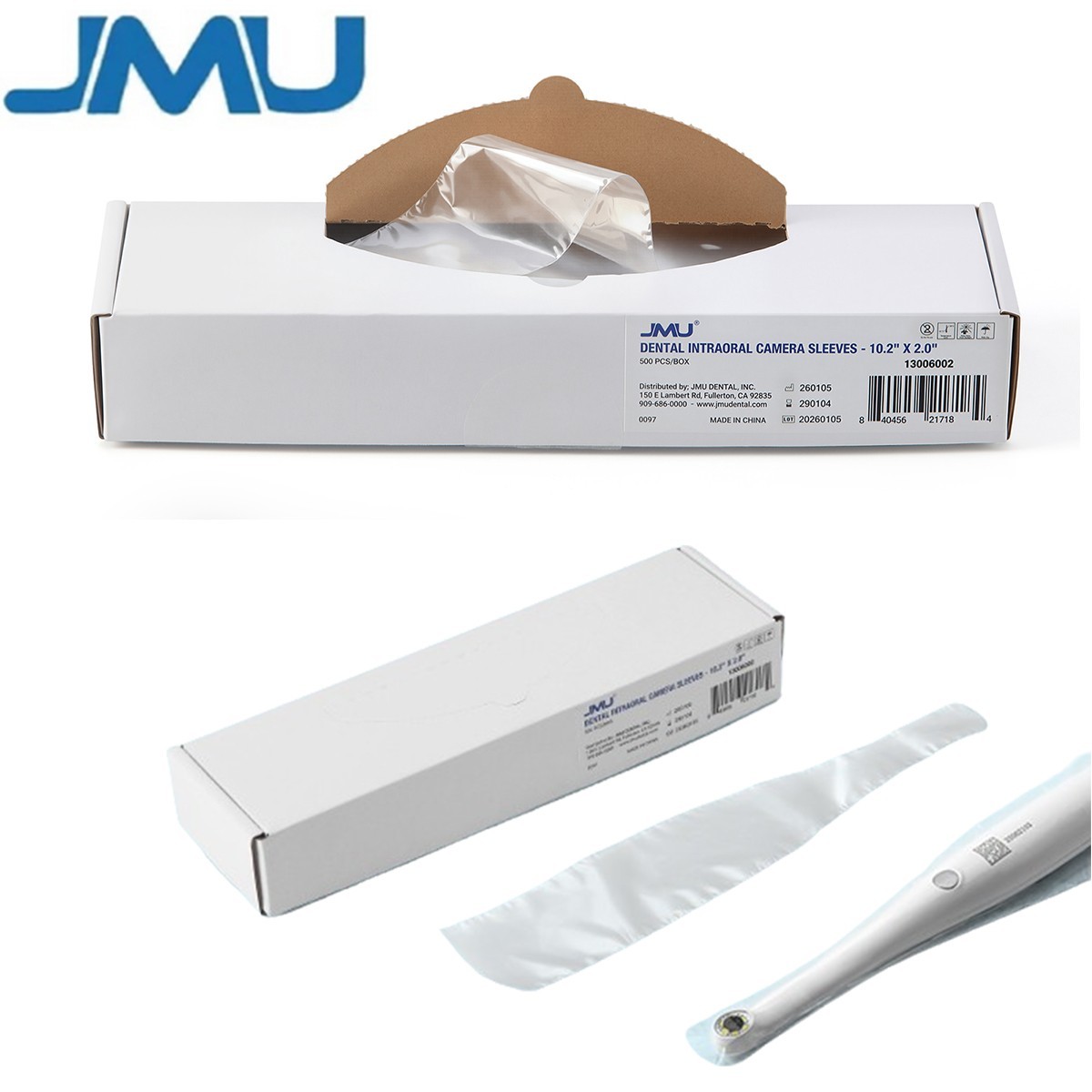 Lot Dental Disposable Intraoral Camera Sleeves Sheath Transparent 10.2＂x 2.0＂