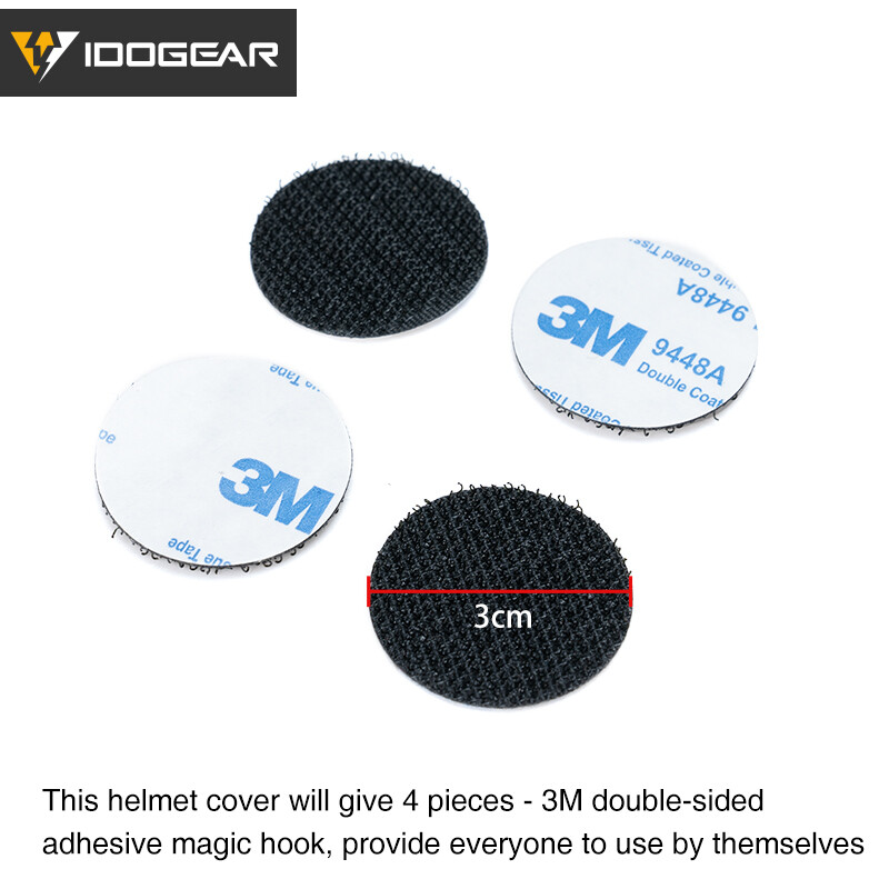 IDOGEAR Tactical Helmet Cover For FAST Helmet NVG Battery Pouch Laser Cut Camo