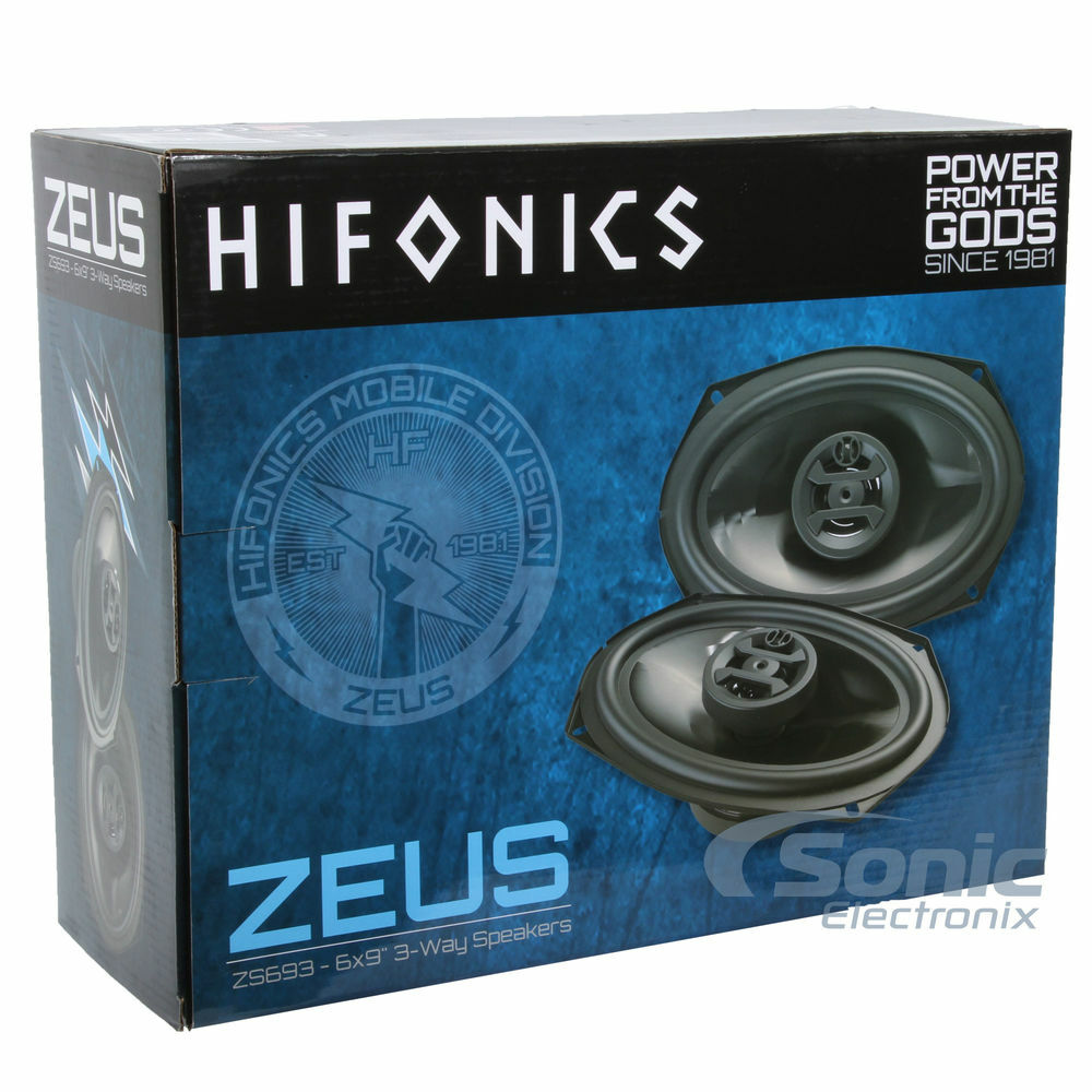 2) HIFONICS ZS693 6x9" 800W Car Coaxial Speakers + 2) ZS653 6.5" 600W Speakers