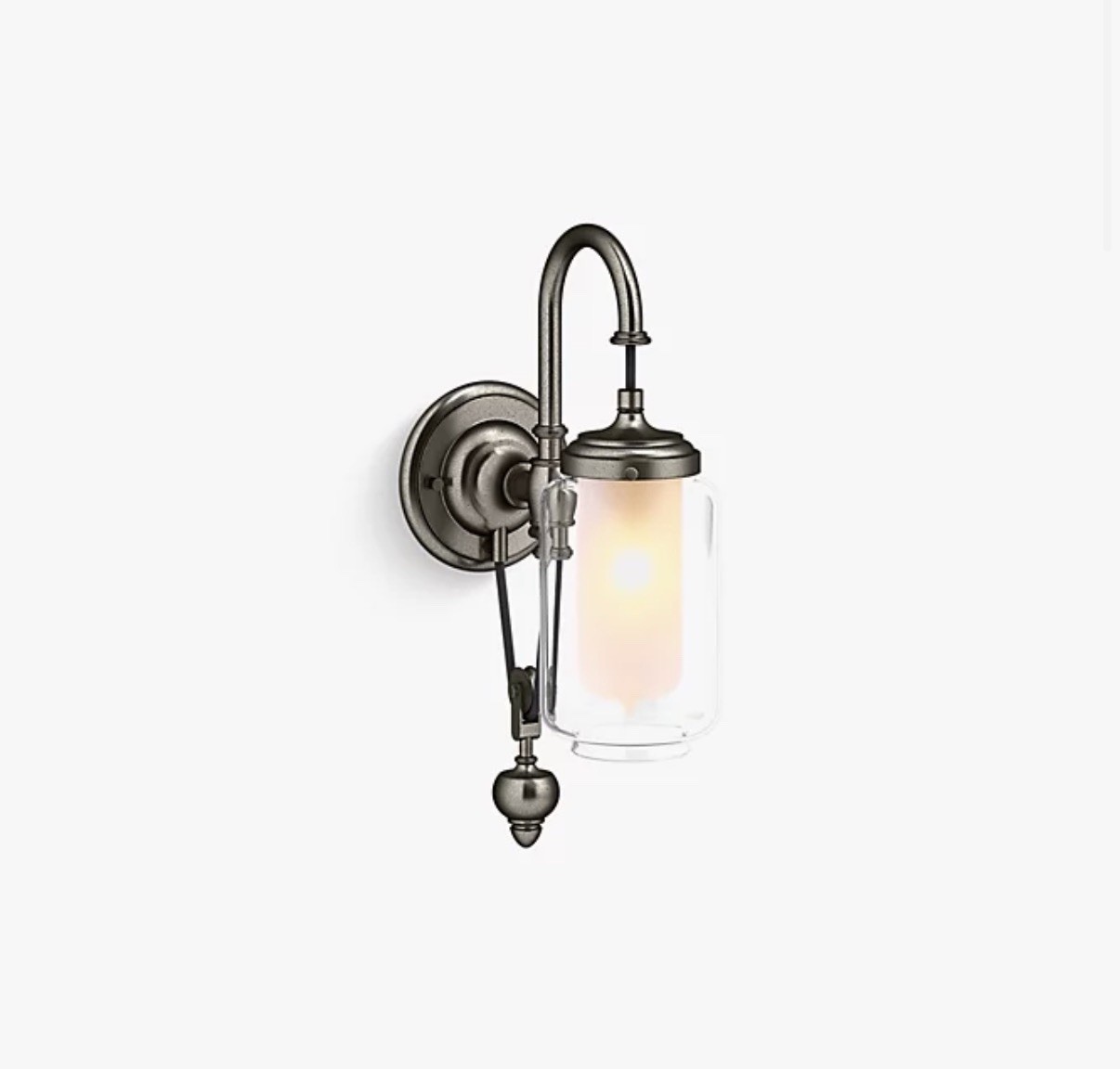 New! KOHLER Artifacts® Single Sconce Light Vintage Nickel (72581-VNT)