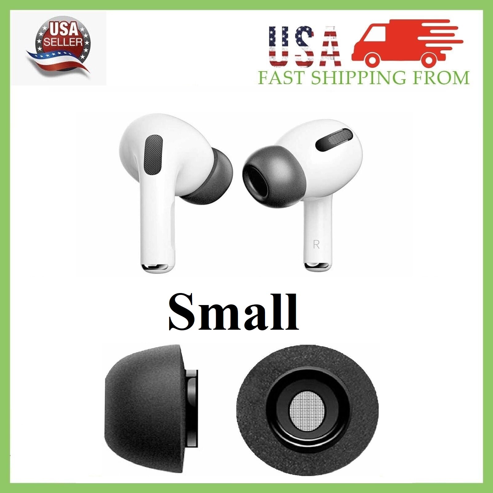 New Replacement Memory Foam Ear Tips for Apple Airpods Pro Select Size S/M/L