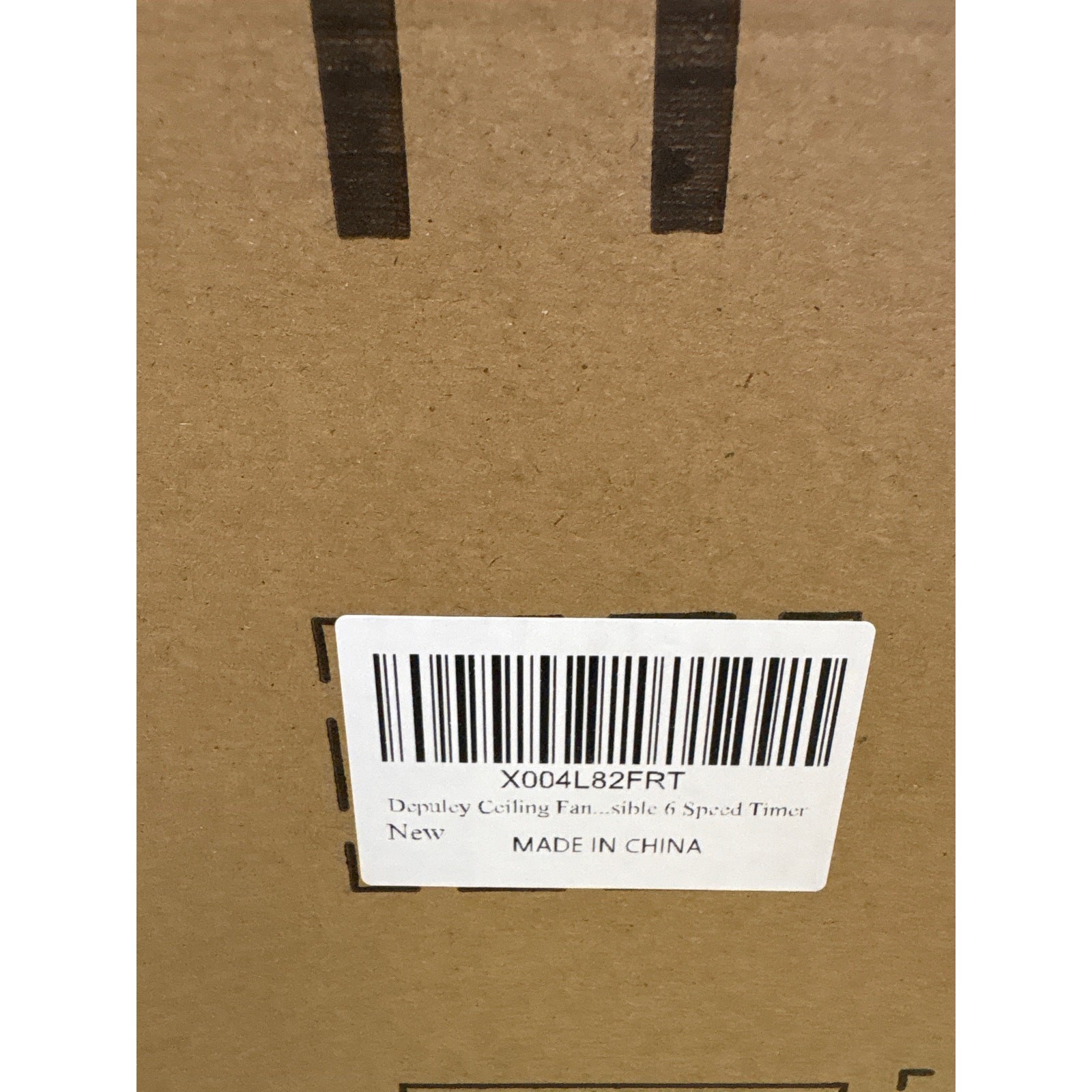 Depuley Ceiling Fan Without Light: 52" 3 Blade Outdoor Fans for Patios - Walnut