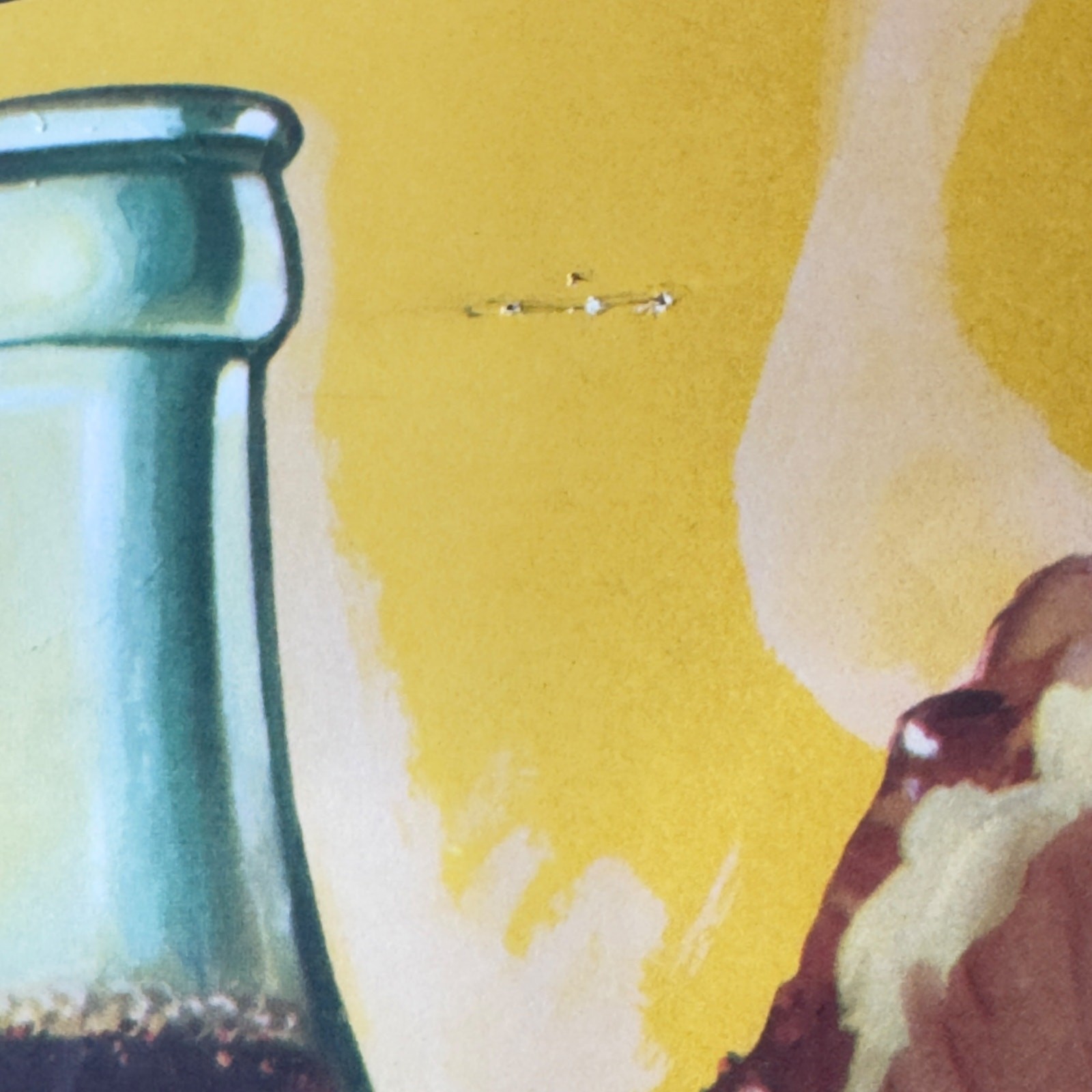 Vintage 1956 Rare Coca Cola Store Sign Original Coke Lithograph 14” x 20” READ