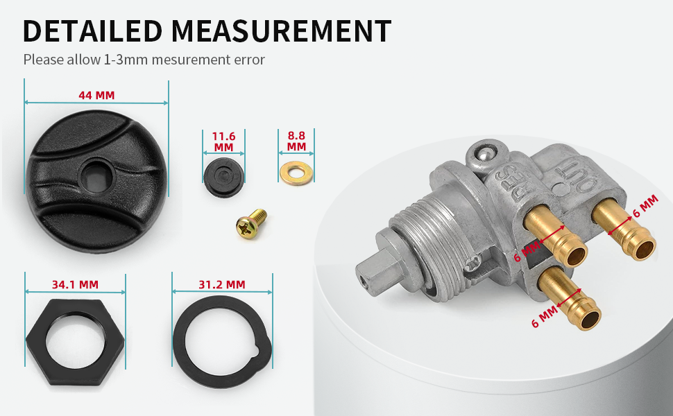 Fuel Valve Petcock Knob NUT For Sea Doo GS GSI GSX GTI GTS GTX HX SP SPI SPX XP