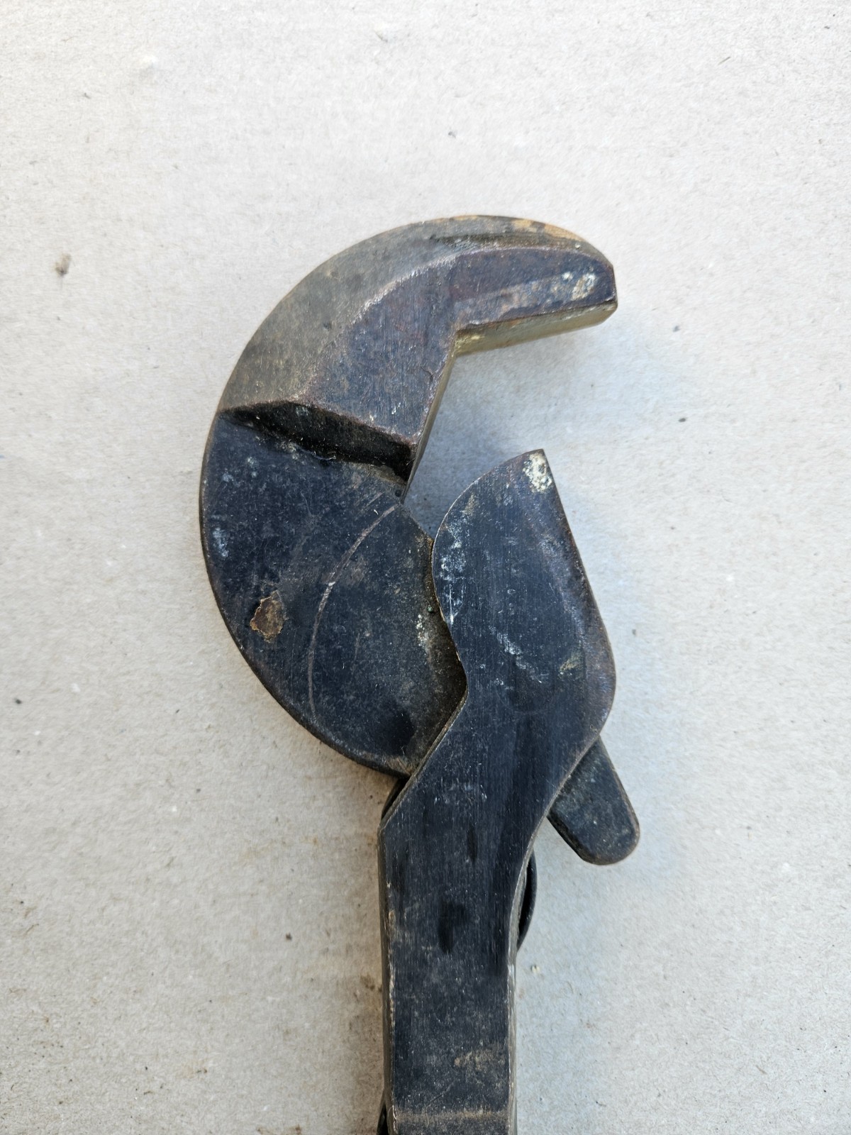 VERY RARE 18" Heller Bros. Masterench Adjustable Wrench, Smooth Jaw, Vintage USA