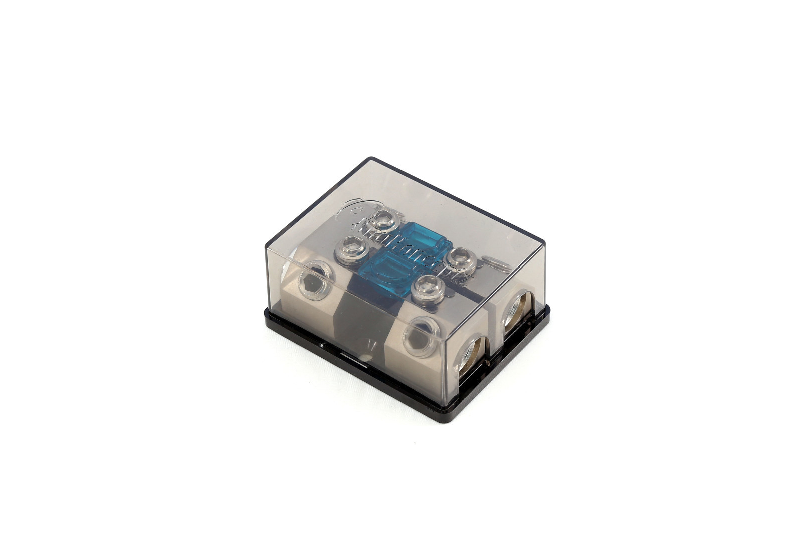 KnuKonceptz Bassik 2 Way 0 Gauge to 0 or 4 Gauge Mini ANL Fuse Block w Fuses