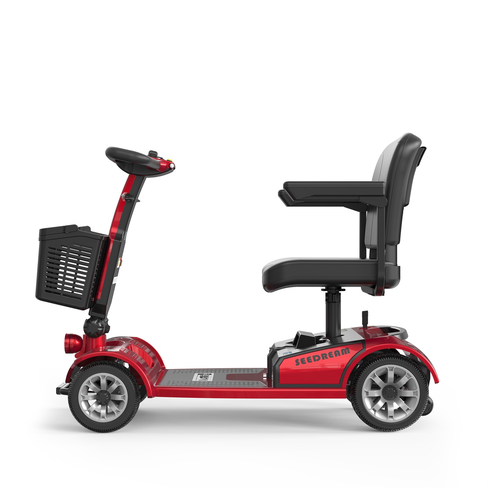 4 Wheel Electric Mobility Scooter for Adults & Seniors, 300W Motor, 15° Climbing