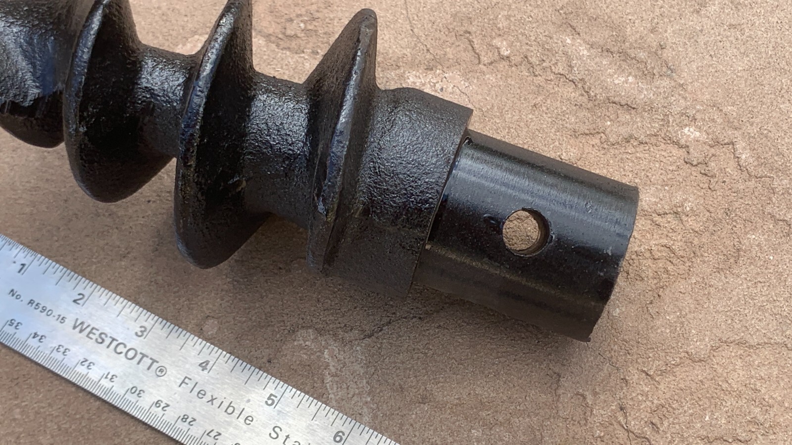 Bolt-on Spiral Point Auger Pilot Tip for 2" ID Tube Bits