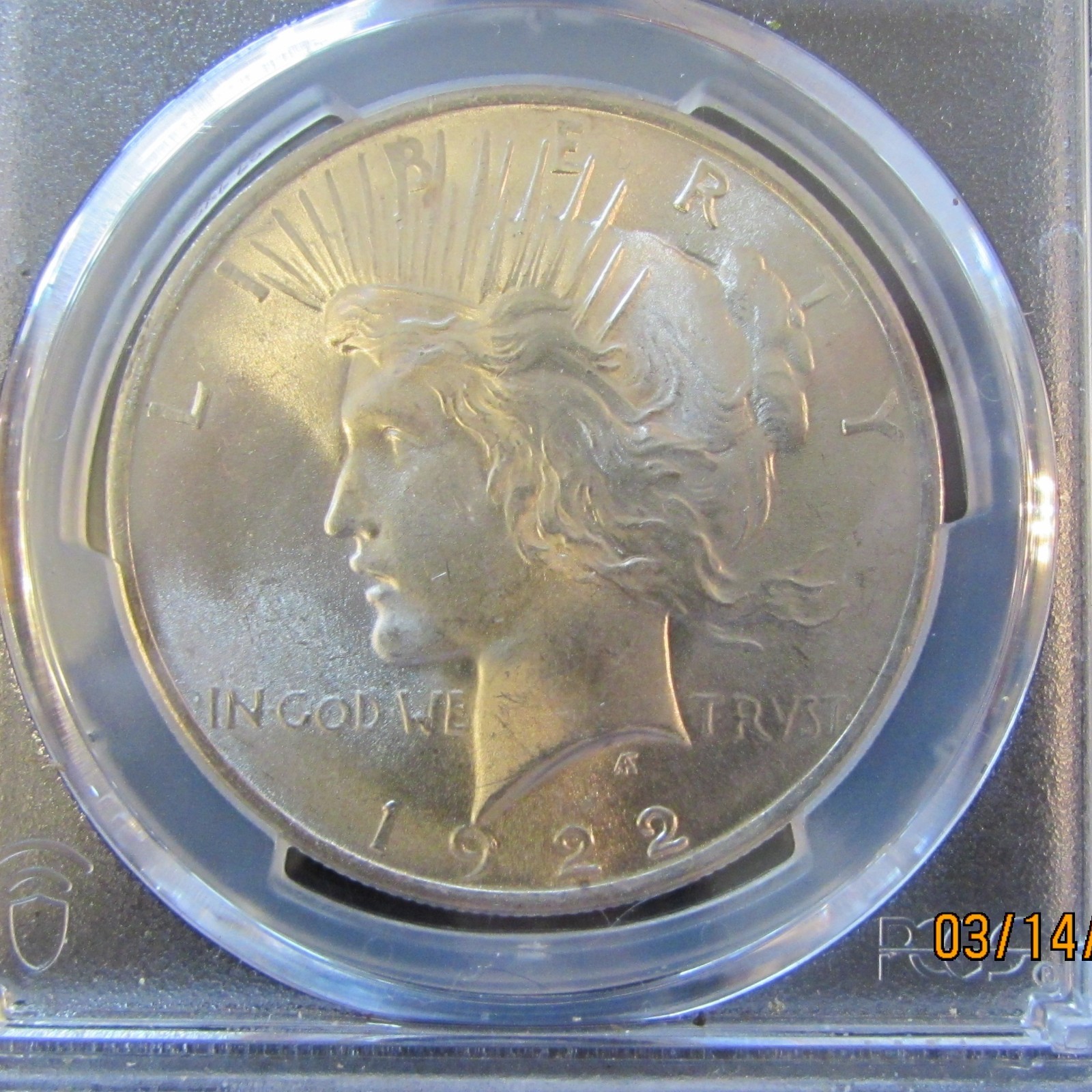 1922-P Peace Dollar PCGS MS-65 Bright white with flashy luster - PQ++