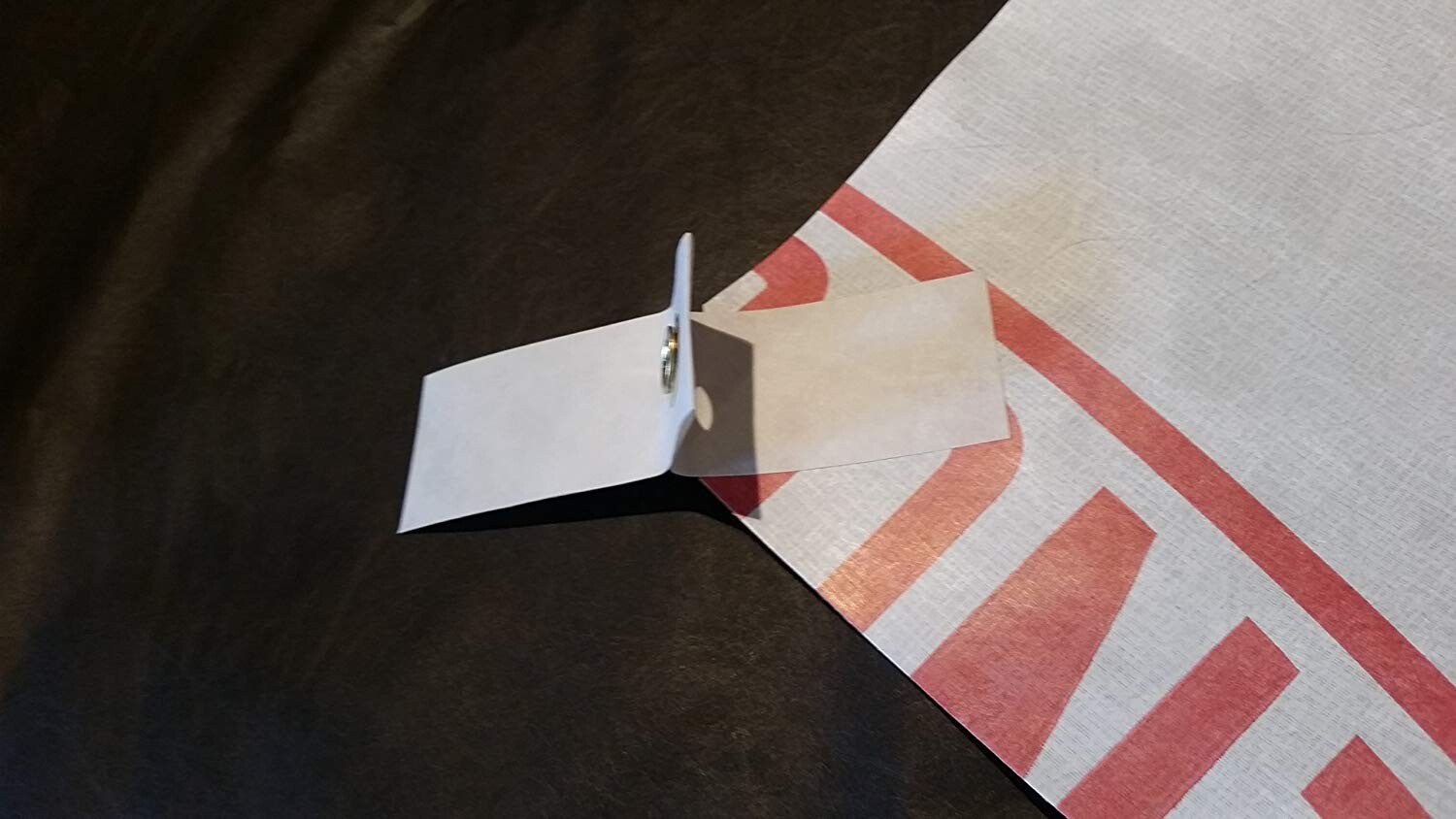 4 - Peel & Stick Grommet Tabs w/ Cords for Tyvek Homewrap Tent Footprint sheets