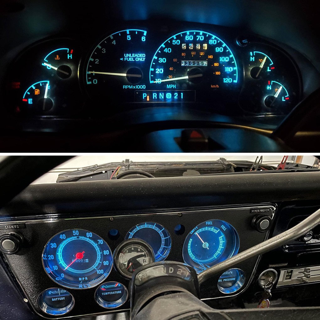 Gauge Cluster LED Dash Kit Ice Blue For Ford 1980-1986 F100 F150 F250 F350 Truck