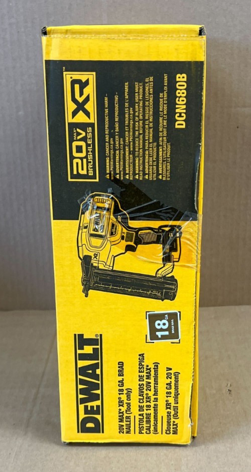 [NEW] (DCN680B) DeWalt 20V MAX XR 18 Gauge Brad Nailer (Tool Only)