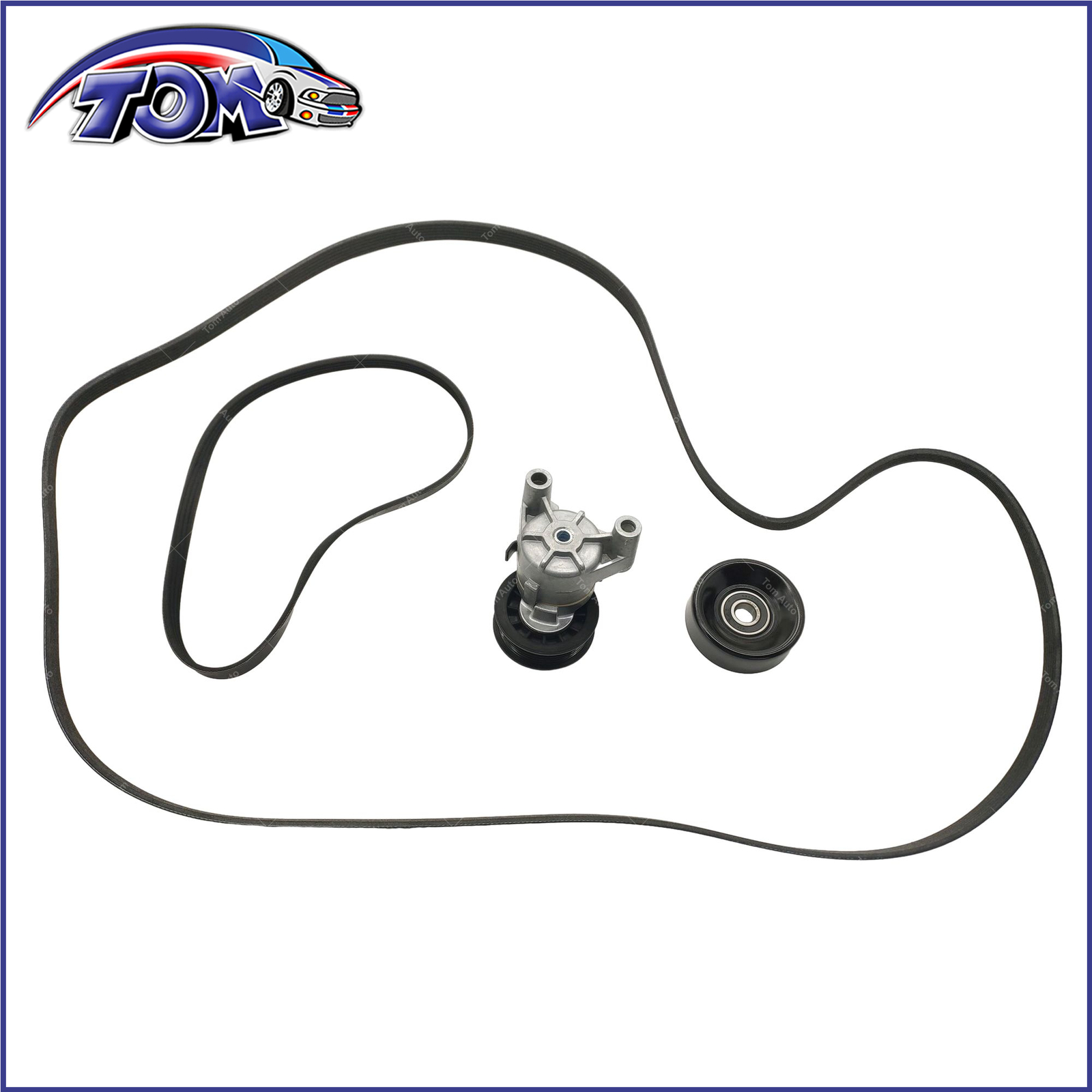 Serpentine Belt Tensioner Pulley Kit for Chevrolet Silverado 1500 2009-2013