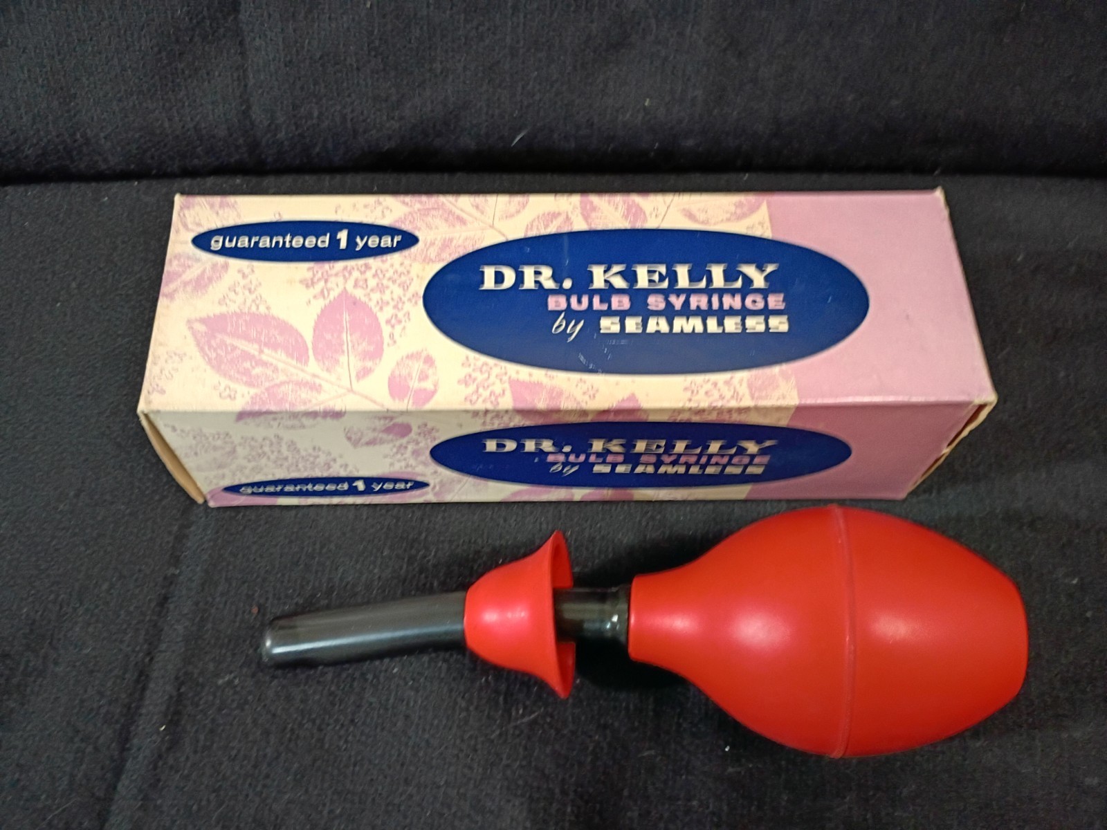 Vintage Dr. Kelly Bulb Syringe by Seamless, Douche