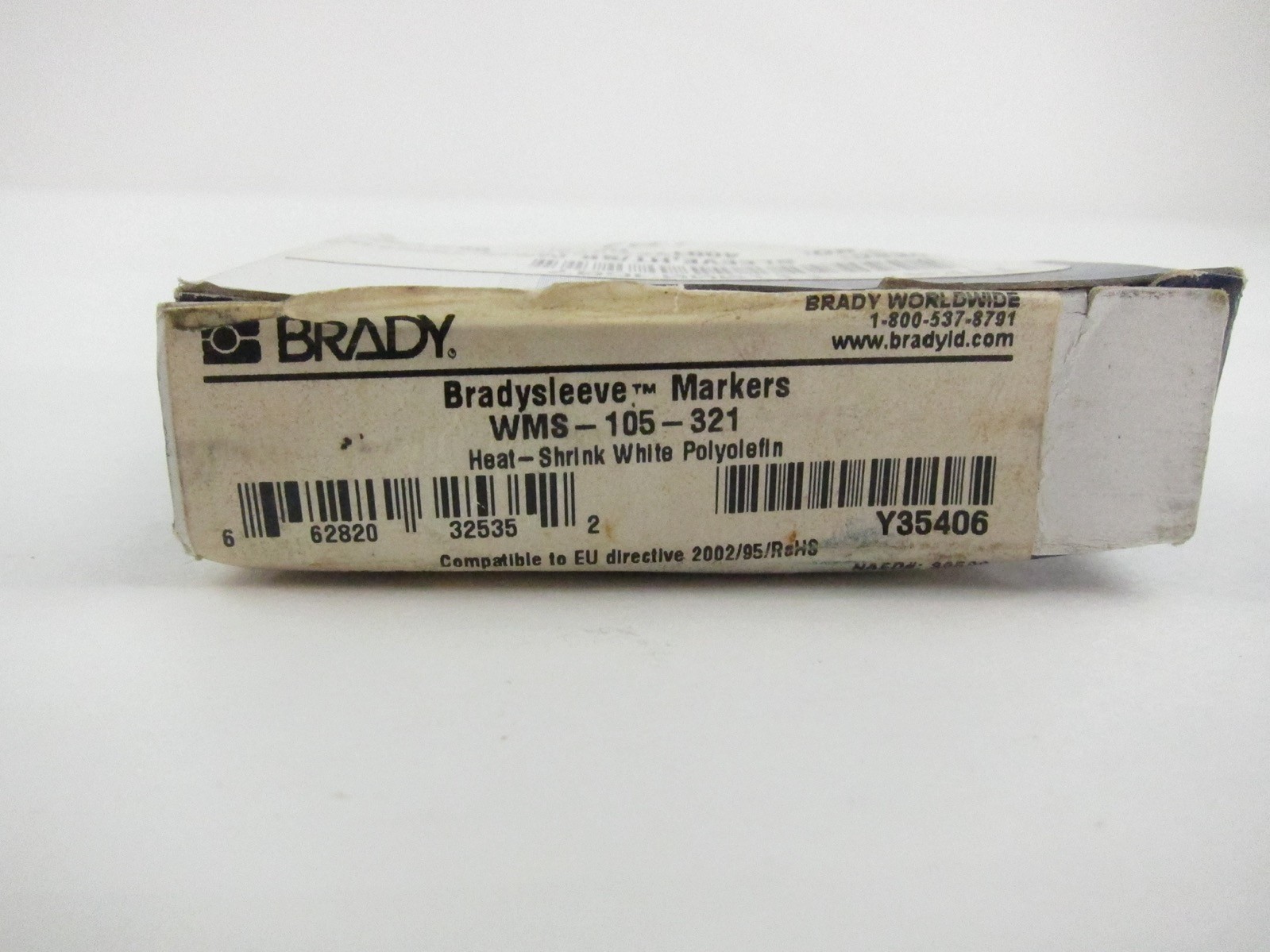 NEW Brady WMS-105-321 Wire Marking Sleeves WMS105321 Roll Of 500