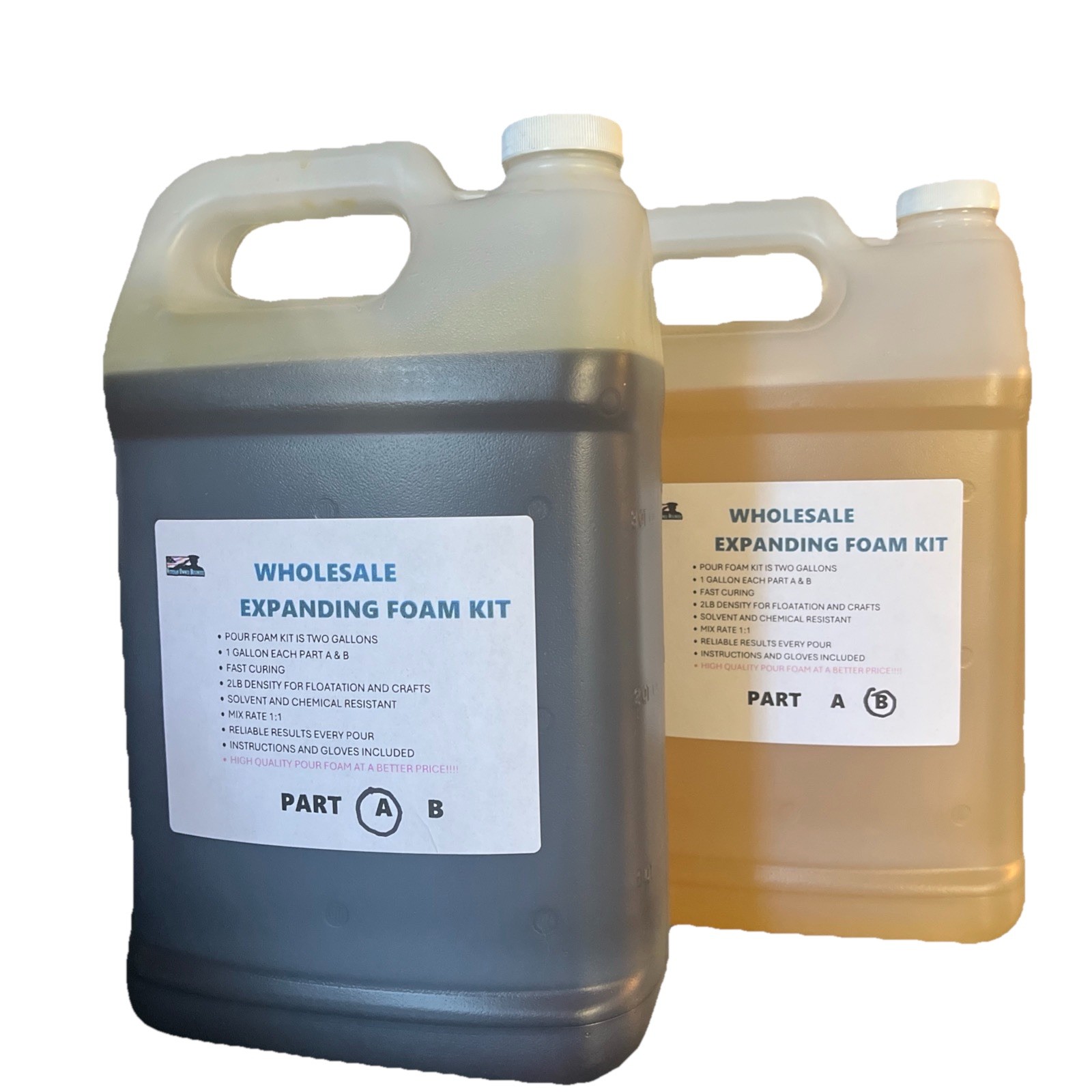 2 gal kit 2-part pour foam 2 lb density closed cell expanding polyurethane