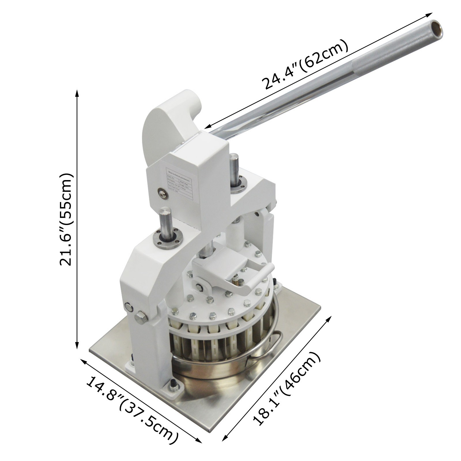 Commercial Dough Divider Cutter 40PCS Manual Dough Dividing Machine 27g-144g