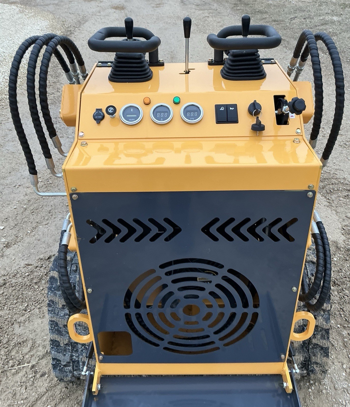 NEW ZJG-380 Mini Skid Loader Stand-On Compact Tracked Loader 13.5HP Engine