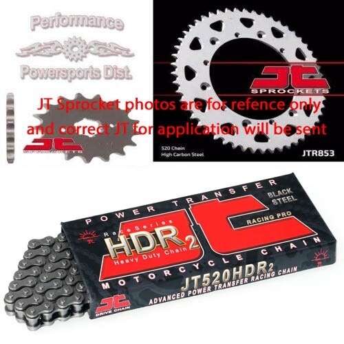 JT Sprocket SET & JT HDR CHAIN Kit Yamaha YFA1-125 Breeze YFM - 125 Grizzly