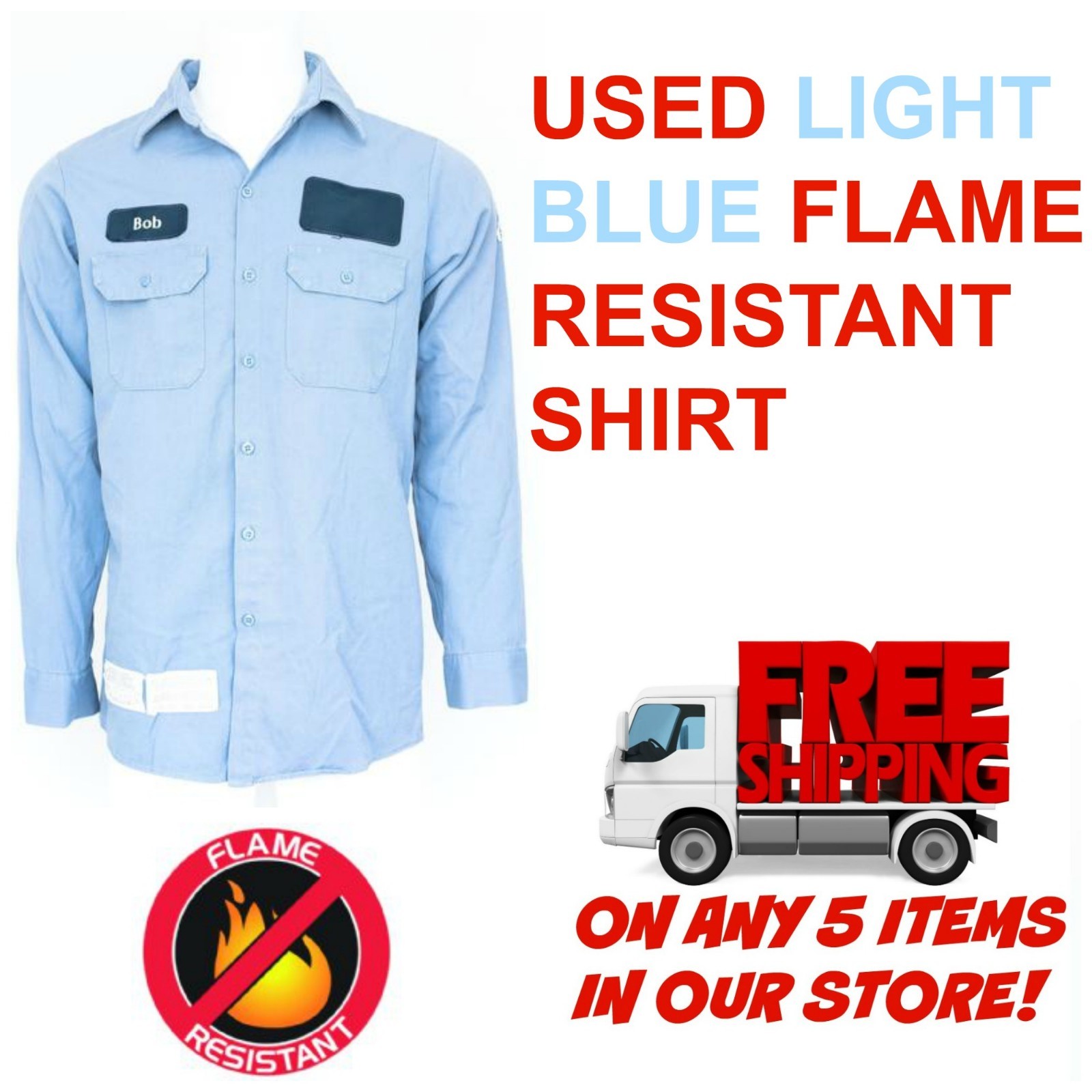 Cintas Workrite Carhartt Flame Resistant FR Work Shirts Used