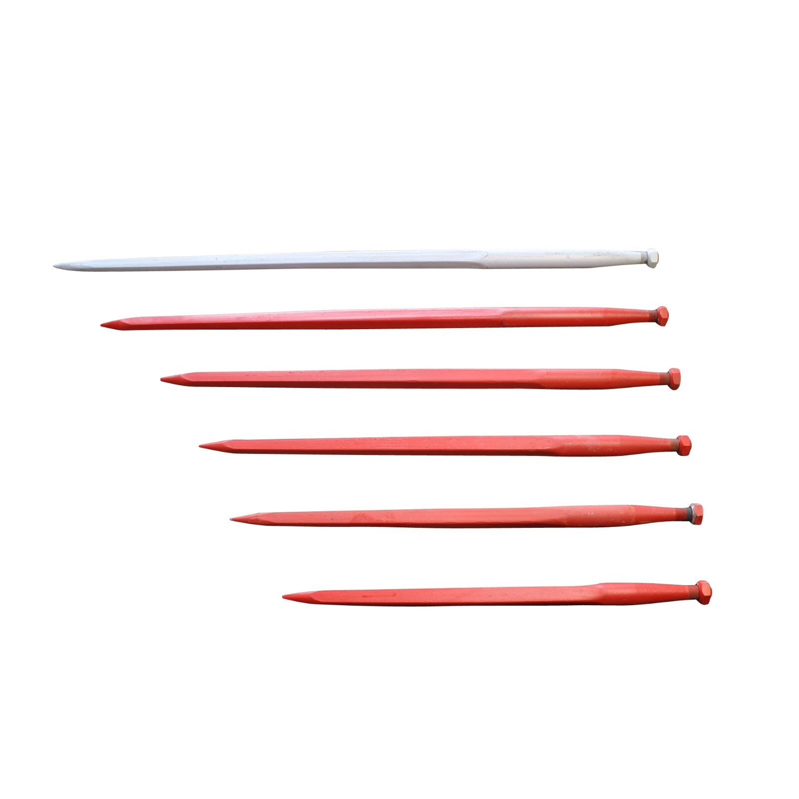 SHW 32"36"39"43"49"55" Square Hay Bale Spear Tine Spike Skid Conus 2 For Tractor