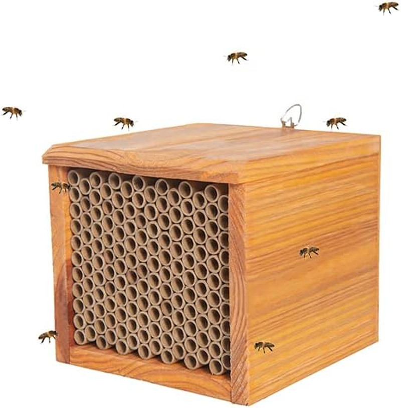 Mason Bee House -Wax Coated Bee Houses,Bee House for the Garden, Mason Bee Hotel