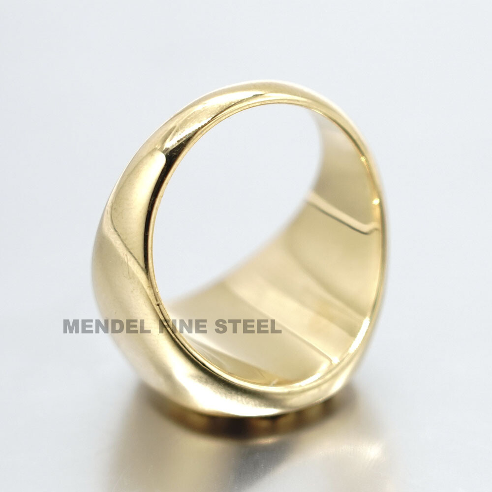 MENDEL Mens Womes Gold Plated Irish 4 Four Leaf Clover Shamrock Ring Size 6-12