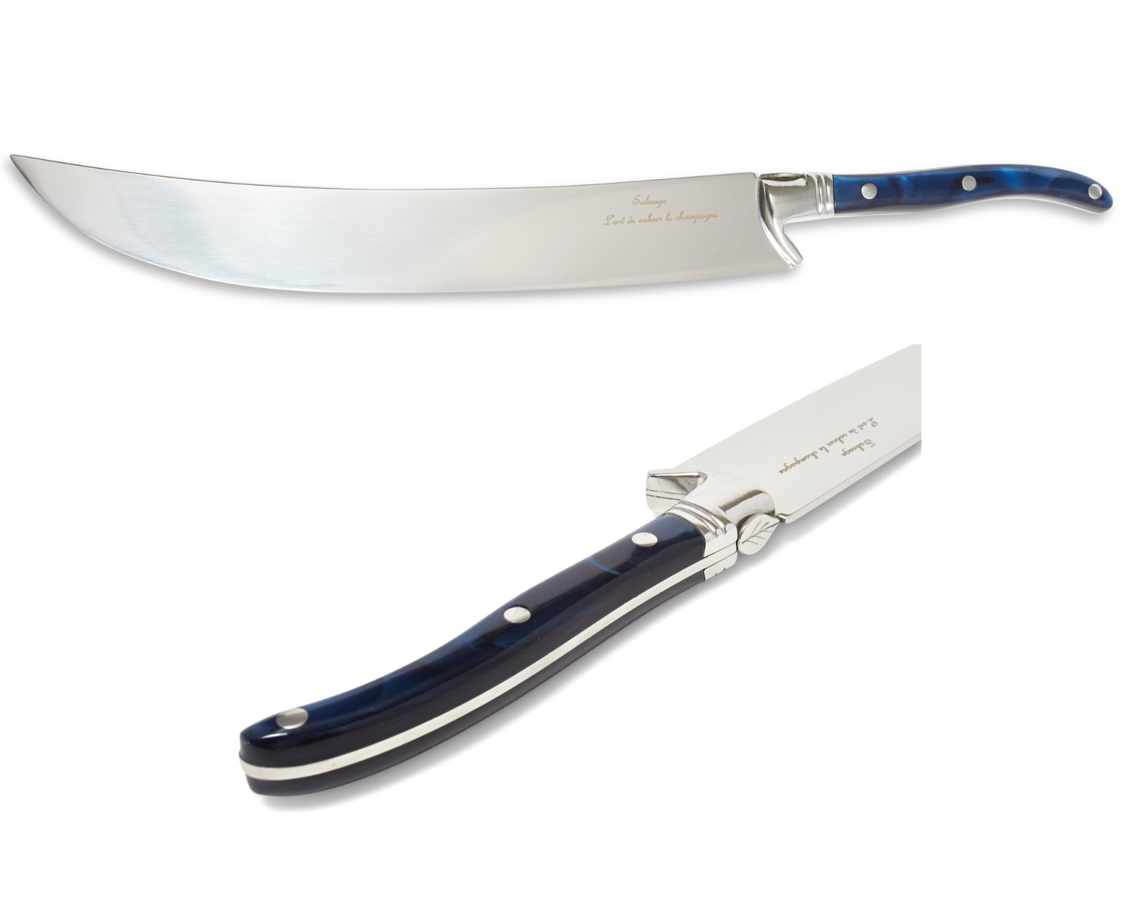 16" Engraved Stainless Steel Champagne Saber Sword, French Laguiole with Box