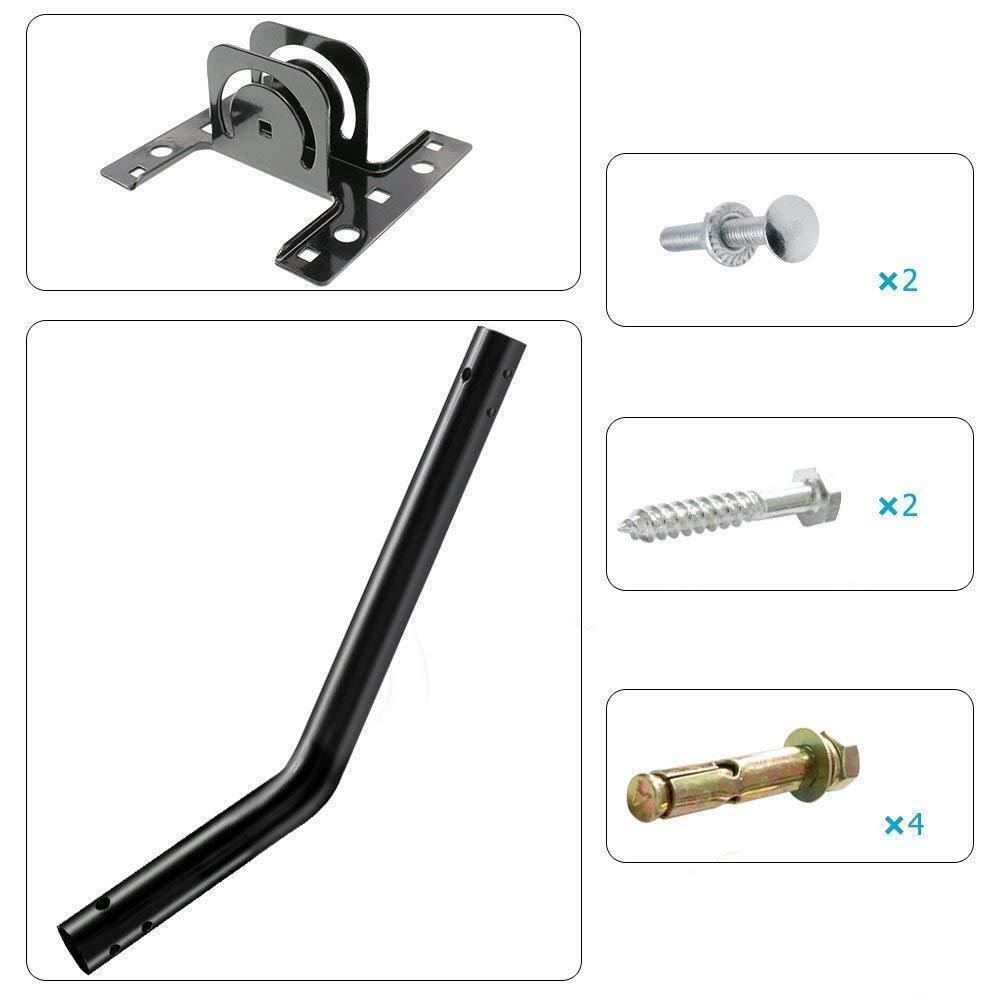 Adjustable Outdoor TV Antenna J Pole Mount Base Bracket