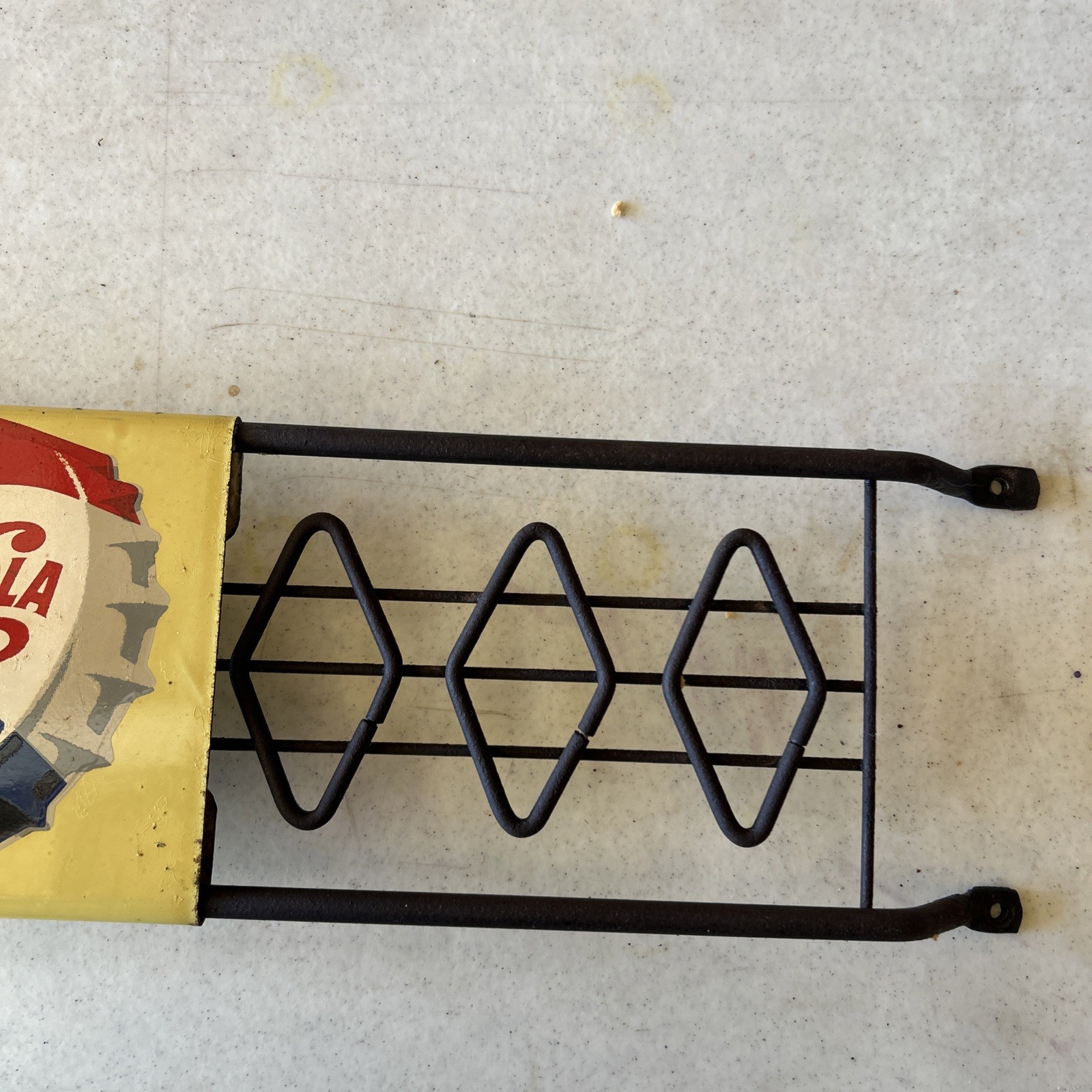 Vintage Have A Pepsi-Cola" Advertising Soda Screen Door Pull Push Bar Expandable