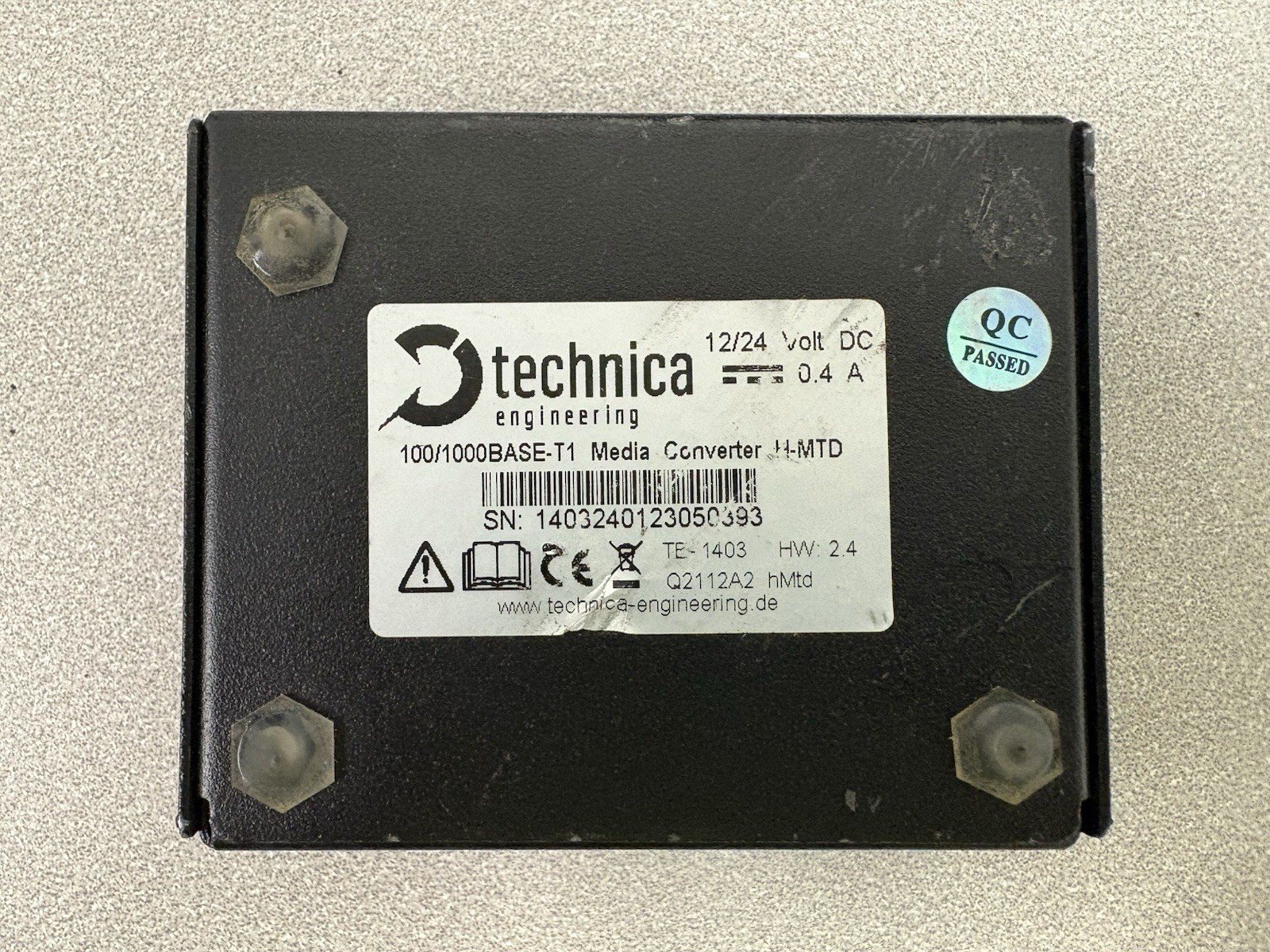 Technica Engineering TE-1403 100/1000BASE-T1 Media Converter
