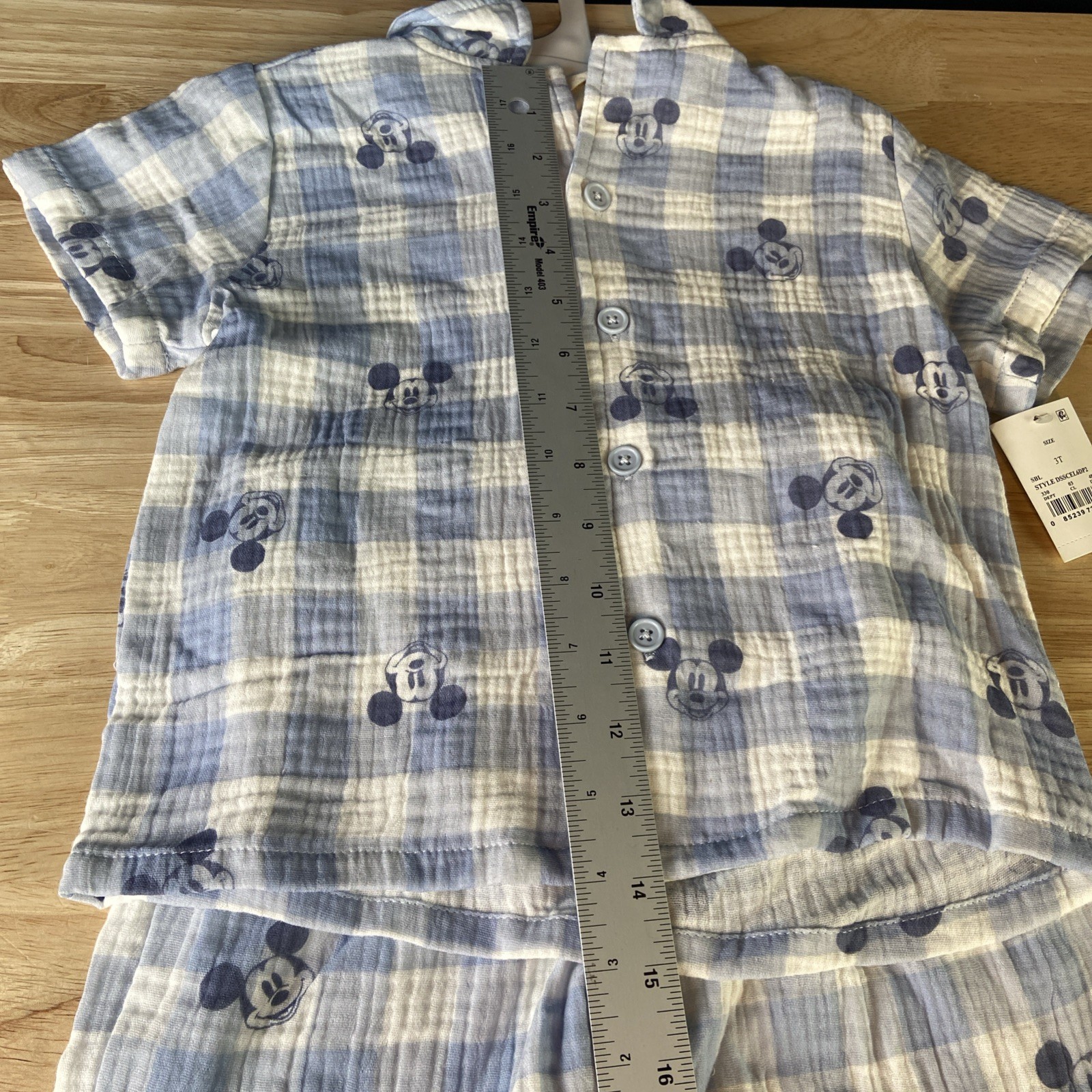 Disney Junior Mickey Mouse Boys Blue 3T Top And Bottom Set NWT