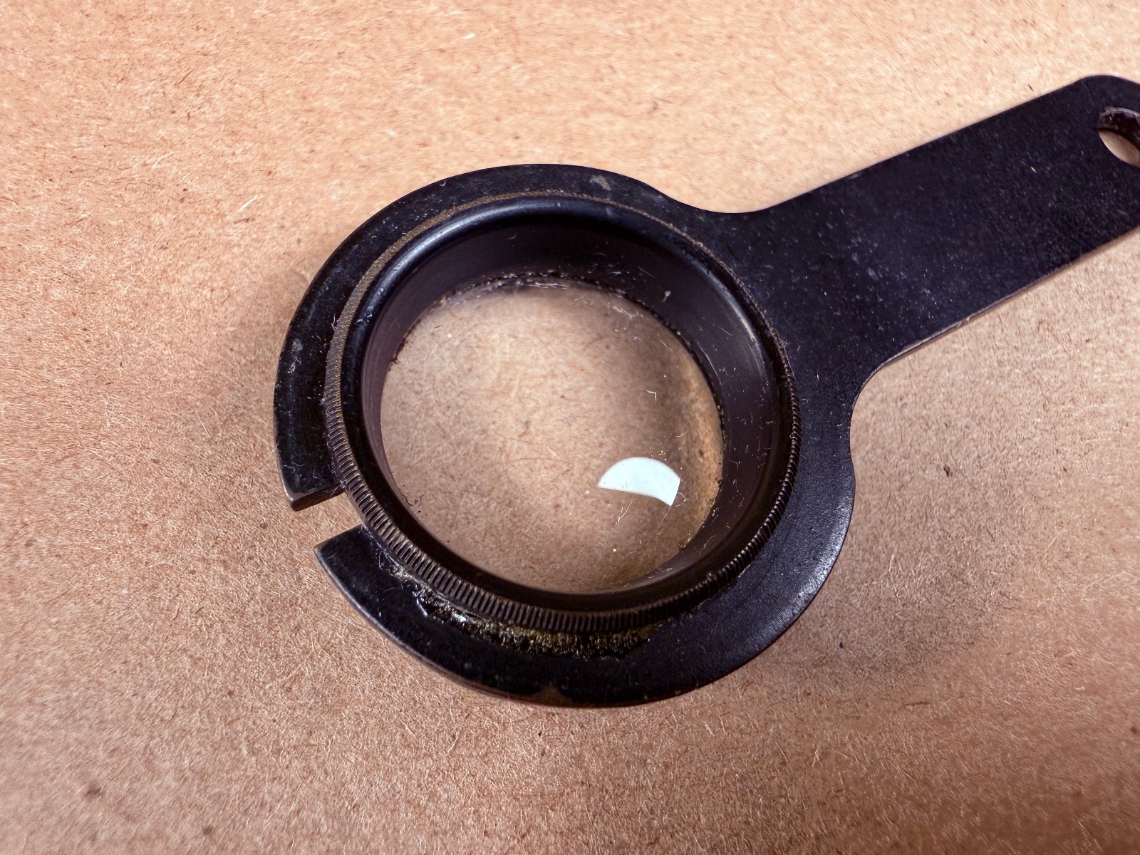 Vintage Magnifying Glass or Loupe or Microscope Part?