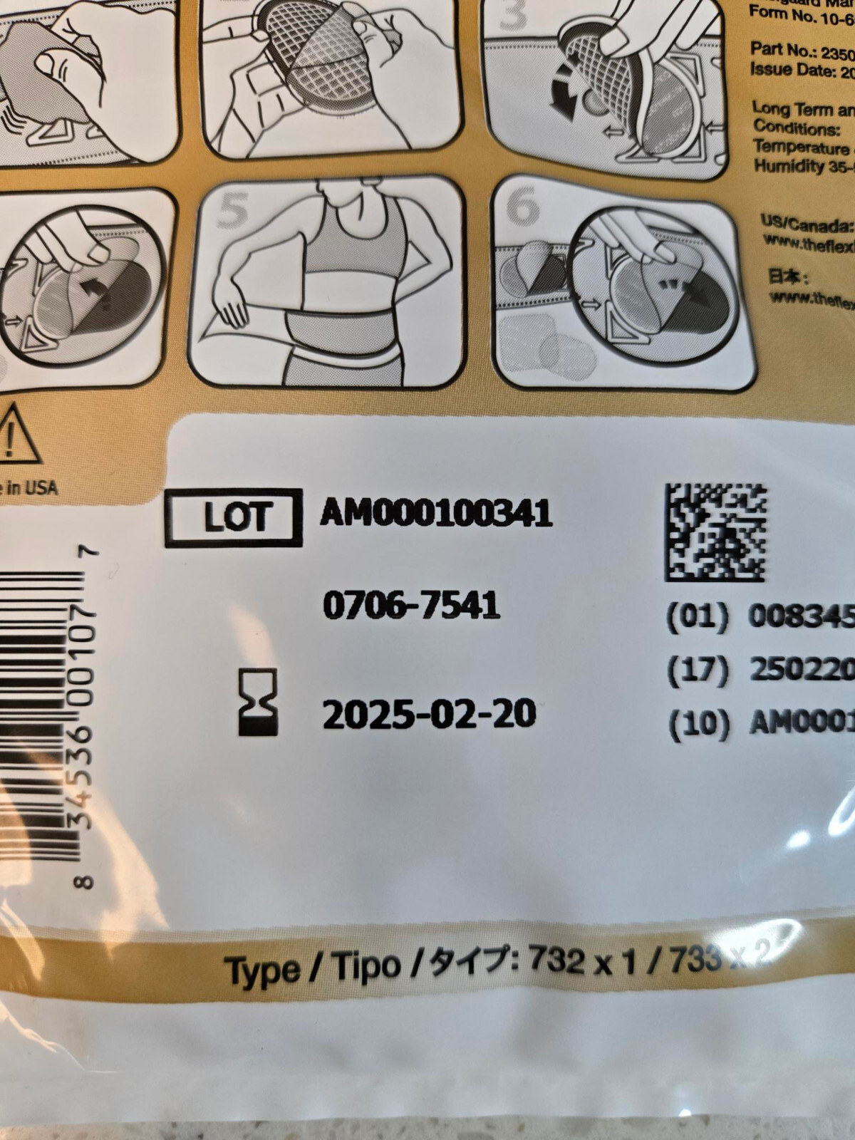 The Flex Belt GEL Replacement Pads Abdominal Toning System 3 Pads See Date