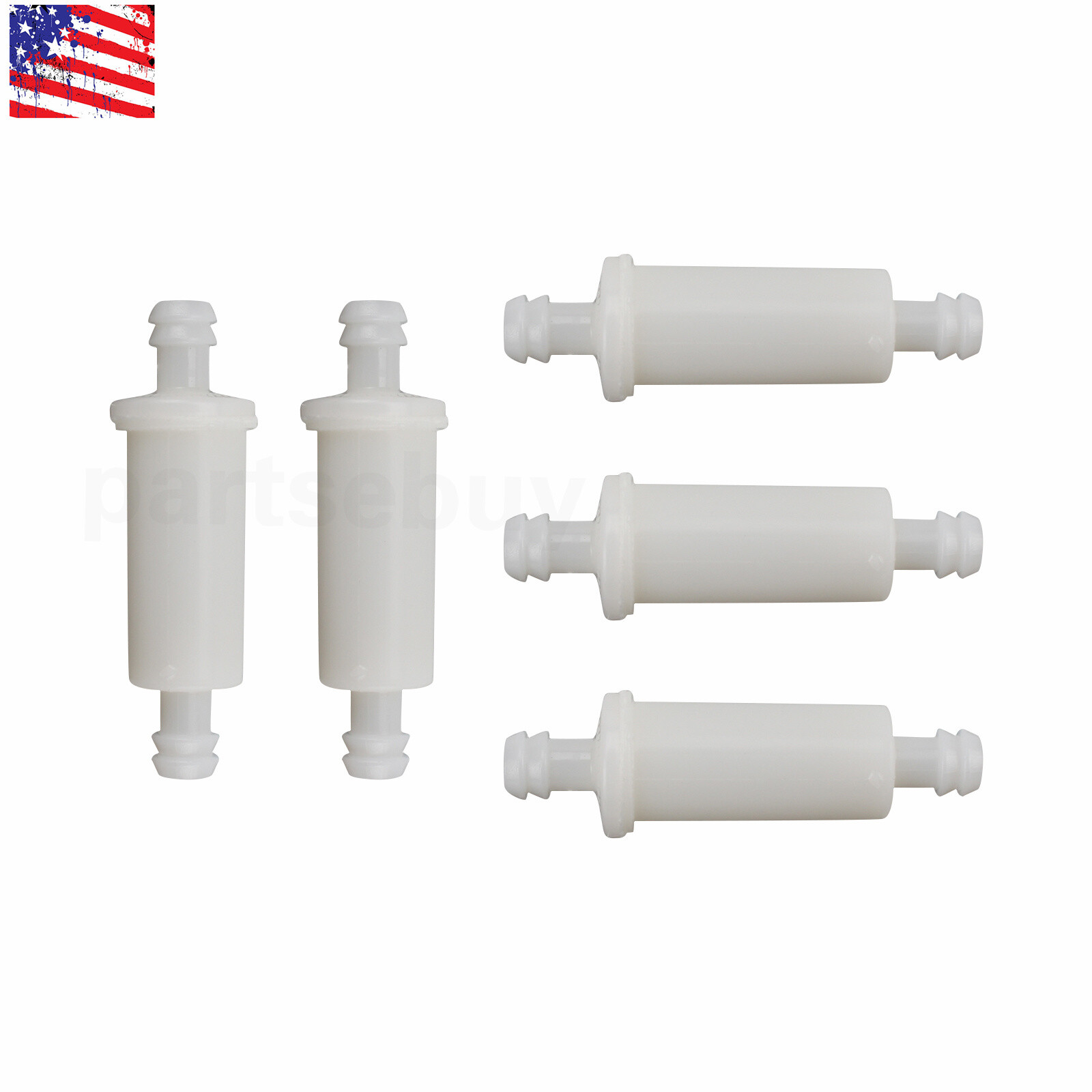 5x Inline Fuel Filter For Polaris ATV Sportsman Magnum Snowmobile 2530009 Part