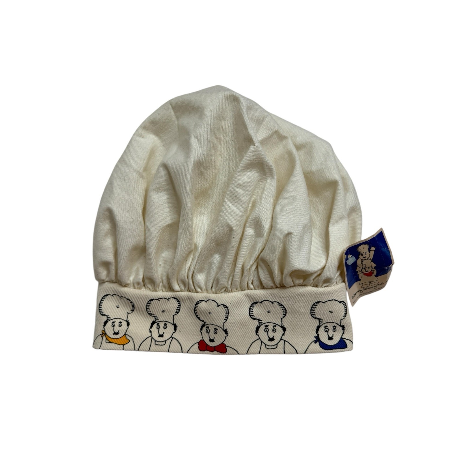 Barney Saltzberg Vintage Chef Hat Ivory Toque Adult One Size