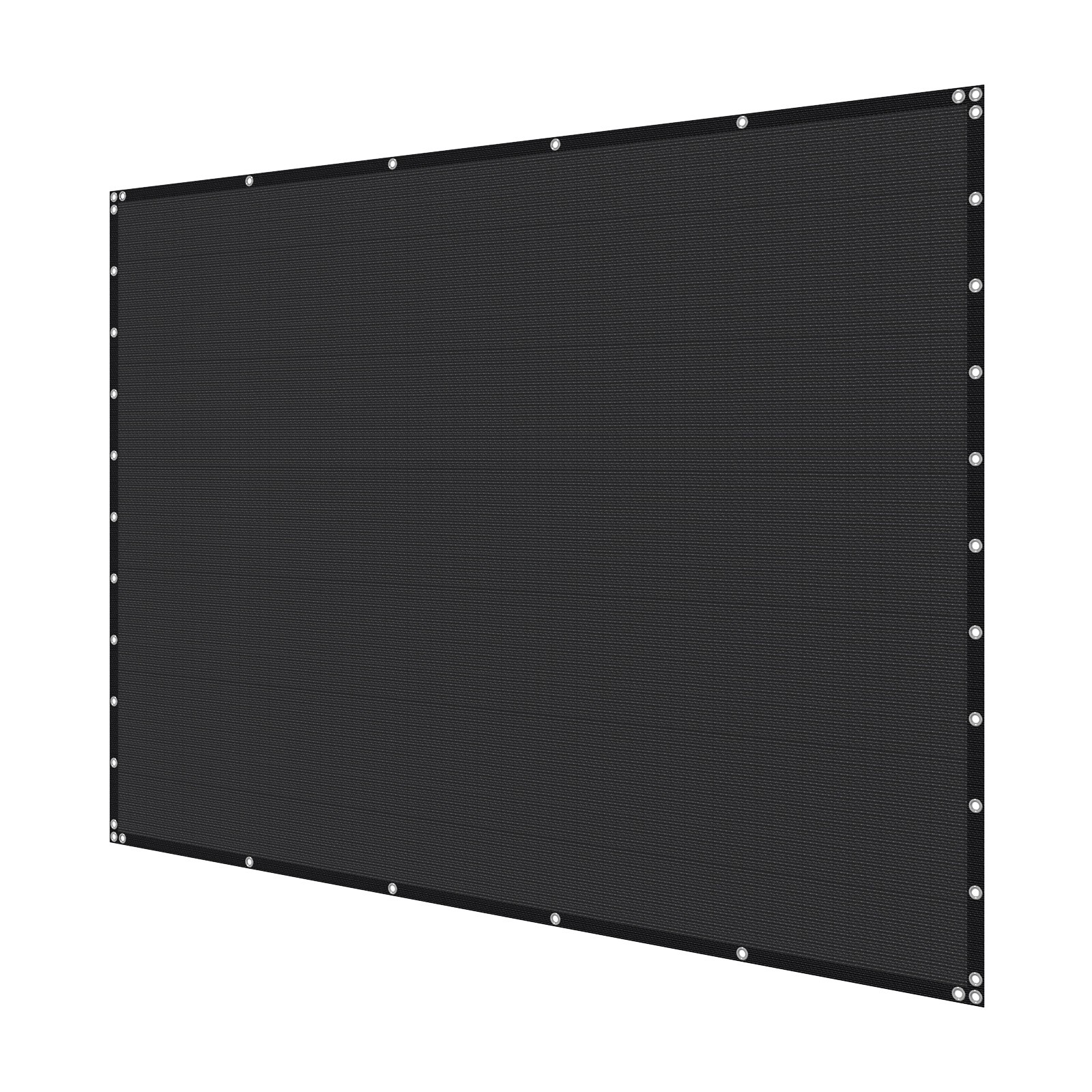 VEVOR 90% Sun Shade Cloth Privacy Screen 10 x 10 ft for Patio Garden (Black)