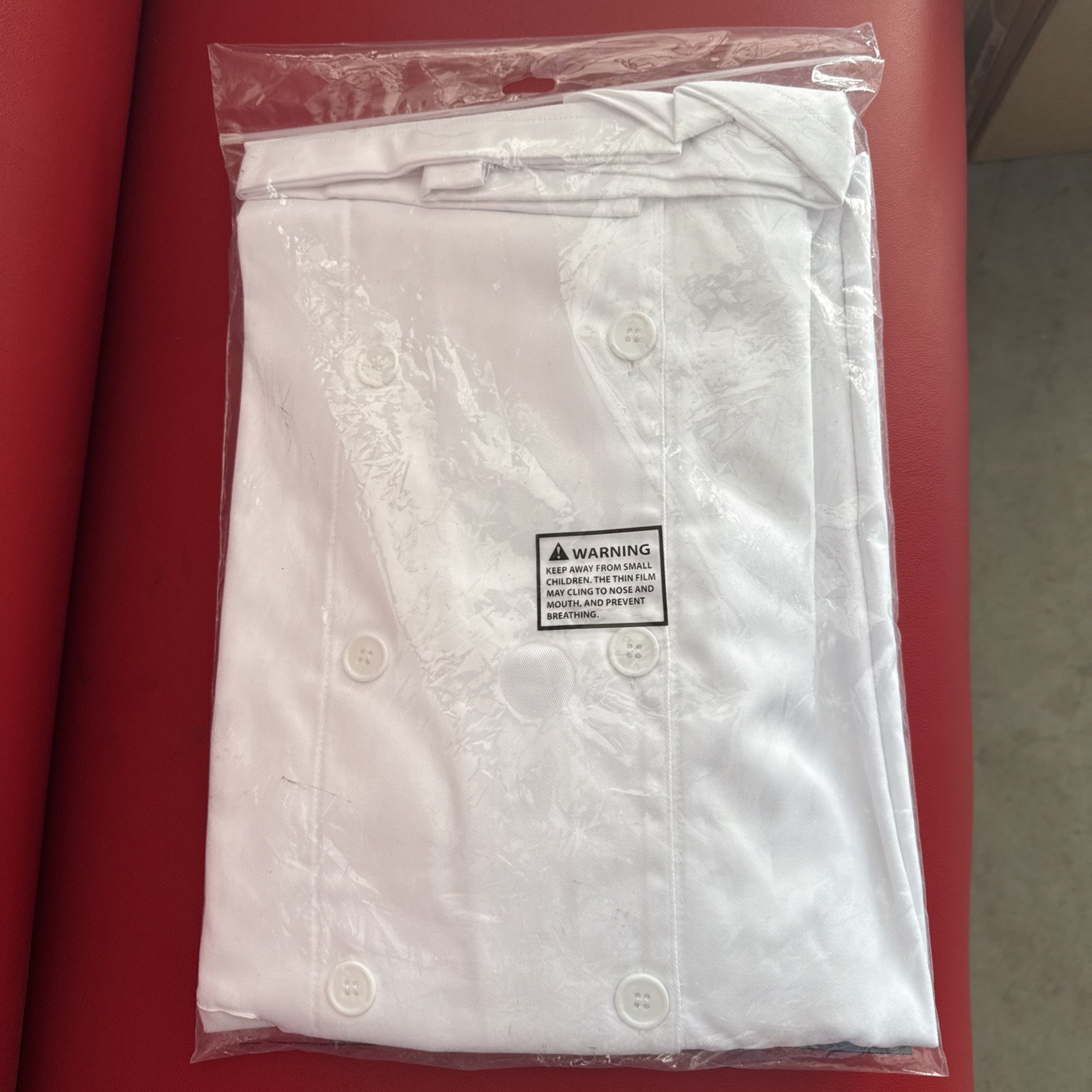 WINCO Chef Jacket White, Large
