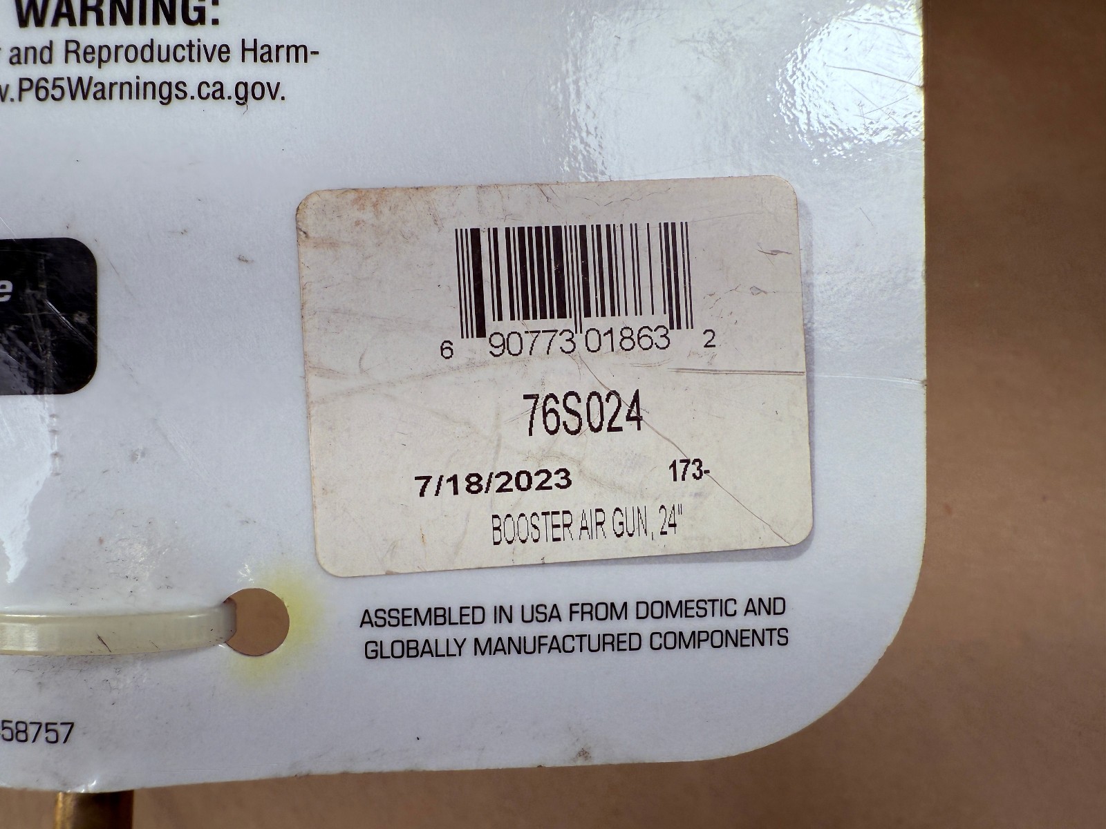 Never Used, In Package - GUARDAIR 76S024 76S Booster Air Gun w/ 24" Extension