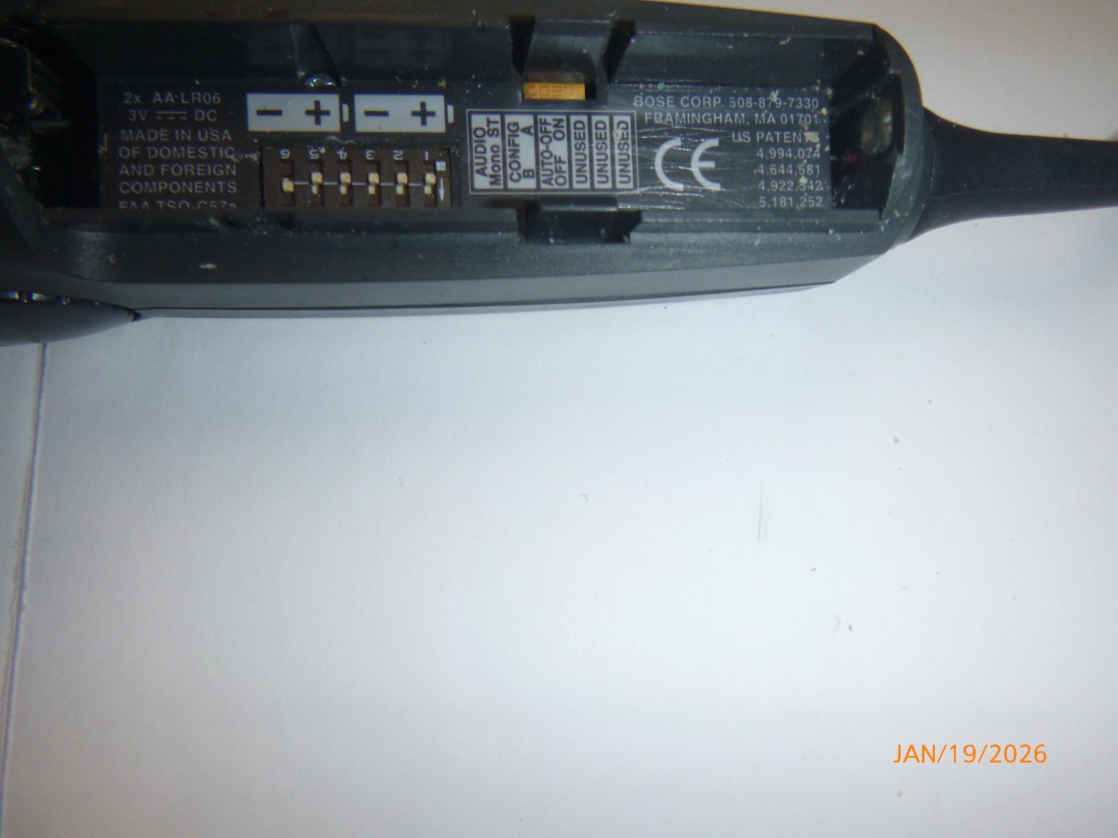 Bose X (A10) ANR Headset - GA Plugs - Refurbished Tested - Free Shipping